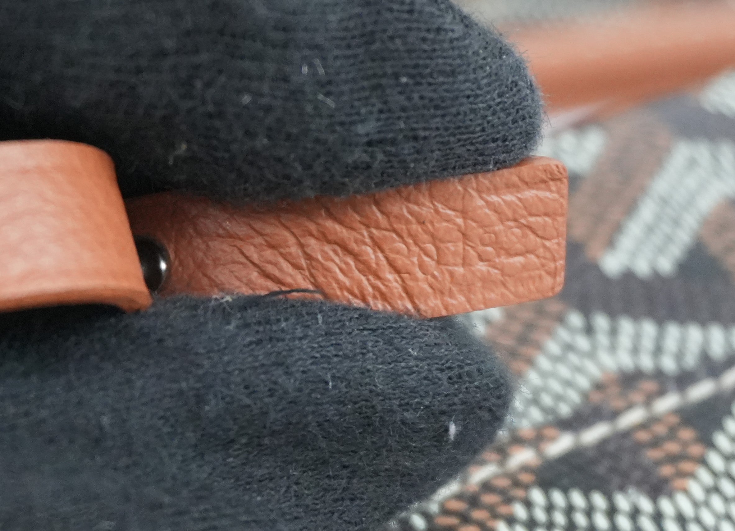 Goyard Saint Louis PM Black and Brown Canvas Used