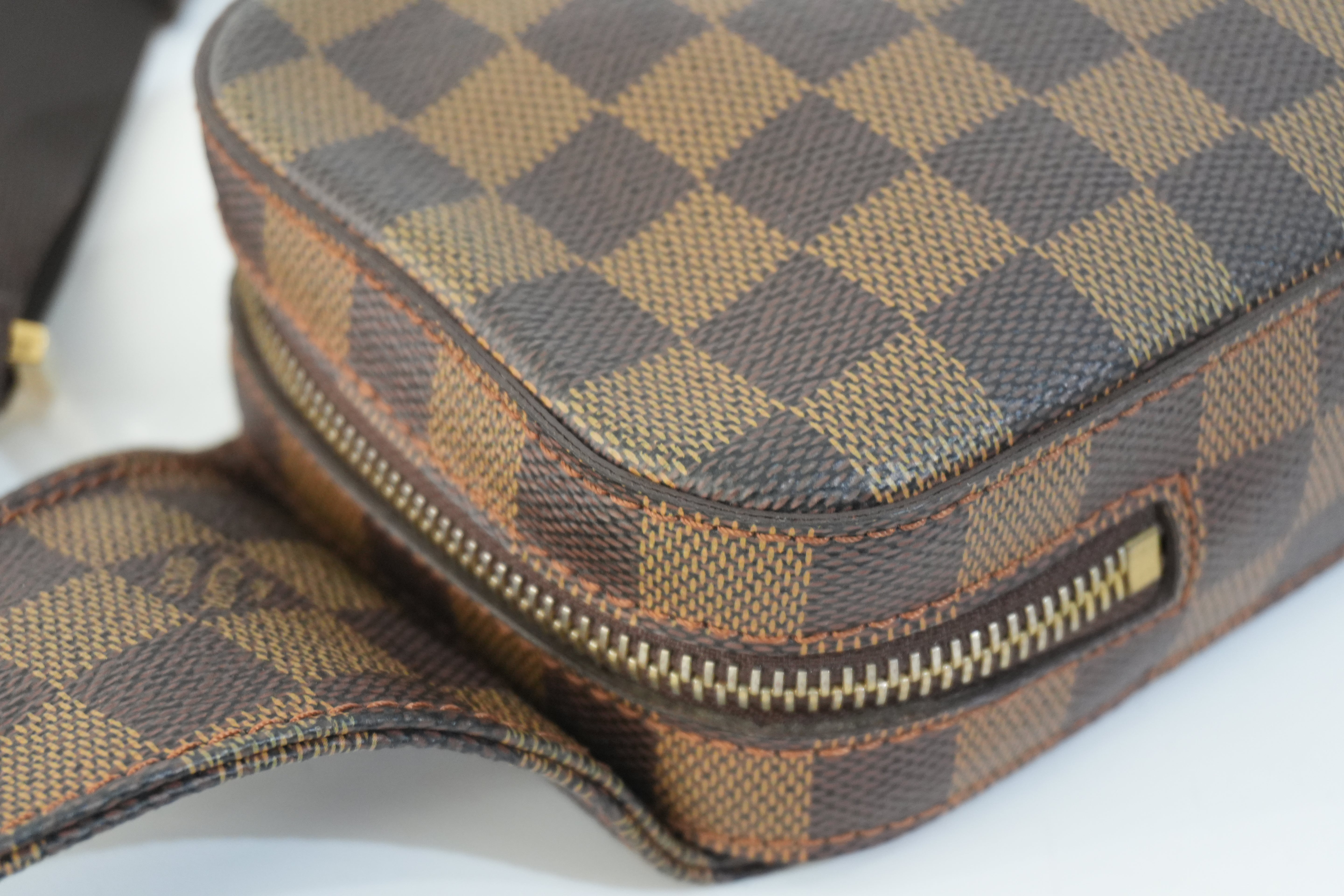 Pre-owned Louis Vuitton Damier Ebene Geronimo Body Bag