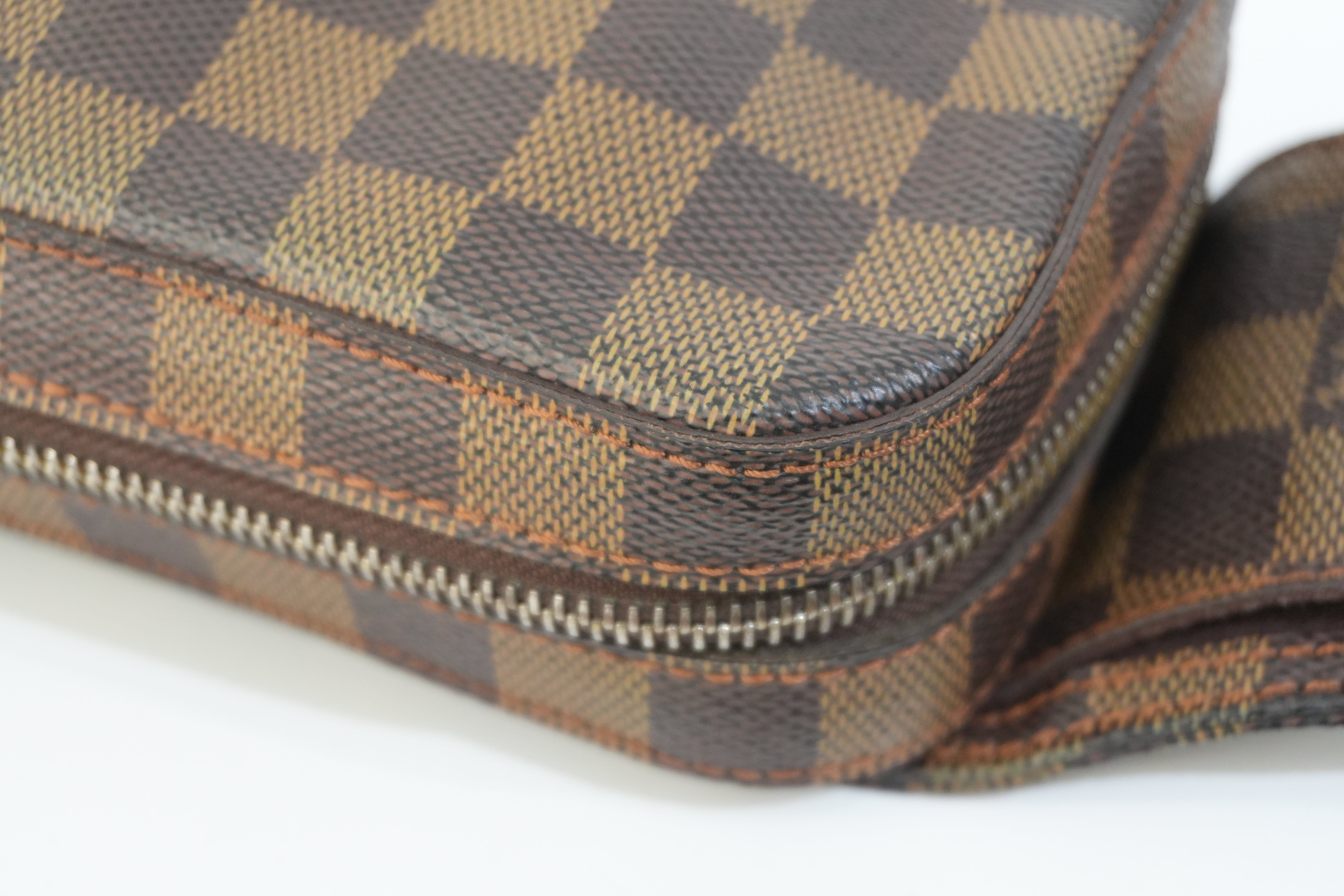 Pre-owned Louis Vuitton Damier Ebene Geronimo Body Bag