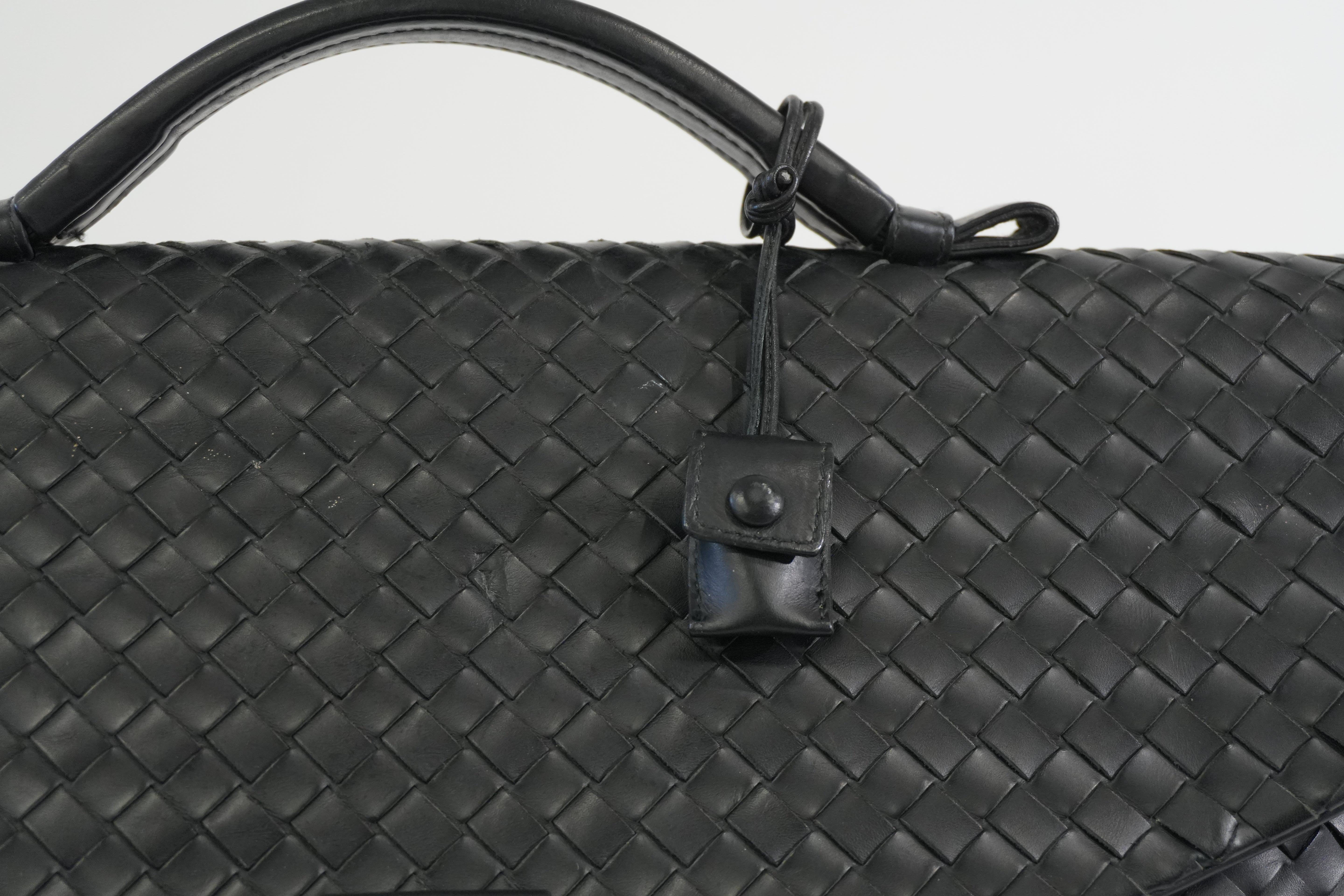 Pre-owned Bottega Briefcase Black