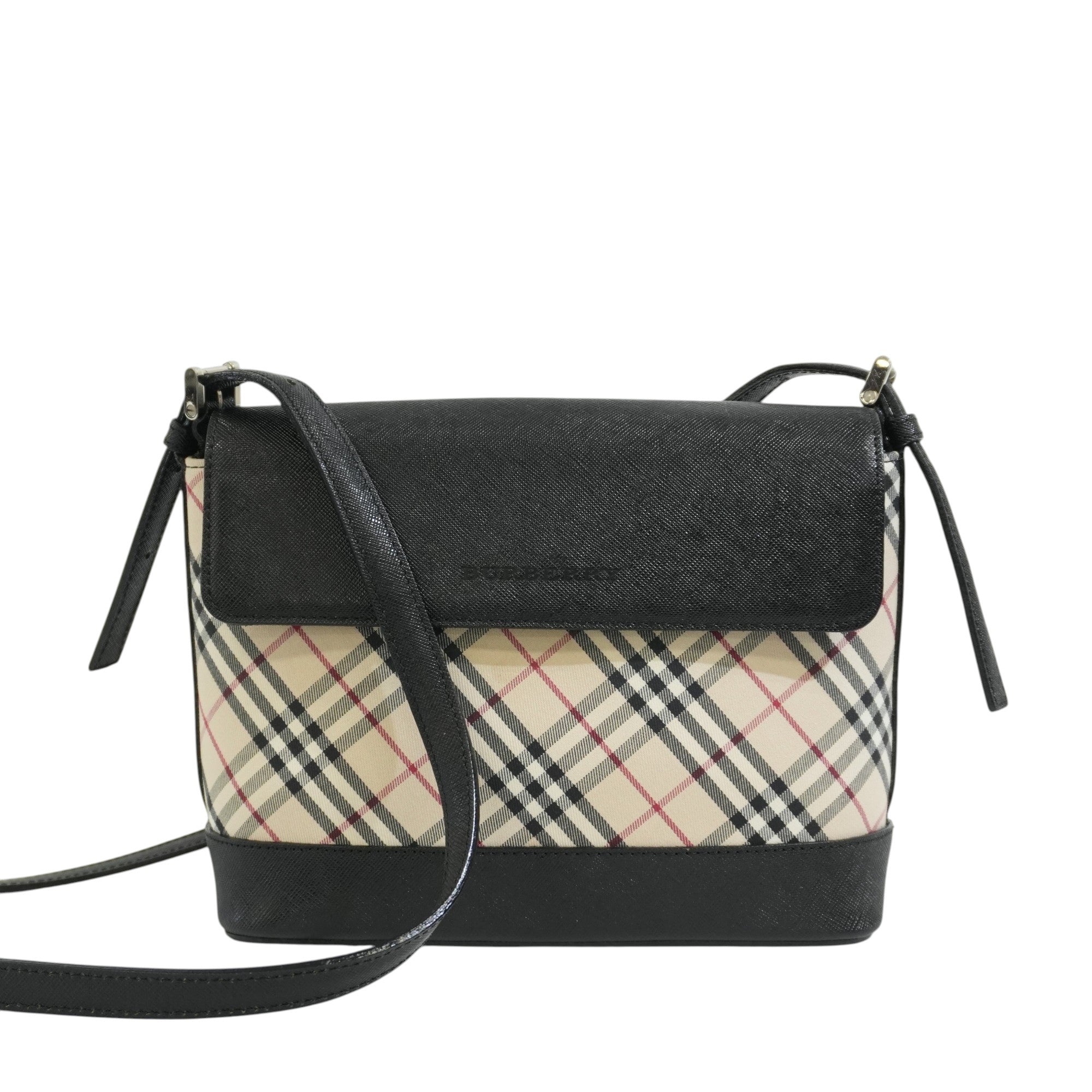 Pre-owned Burberry Nova Check Crossbody Bag Beige