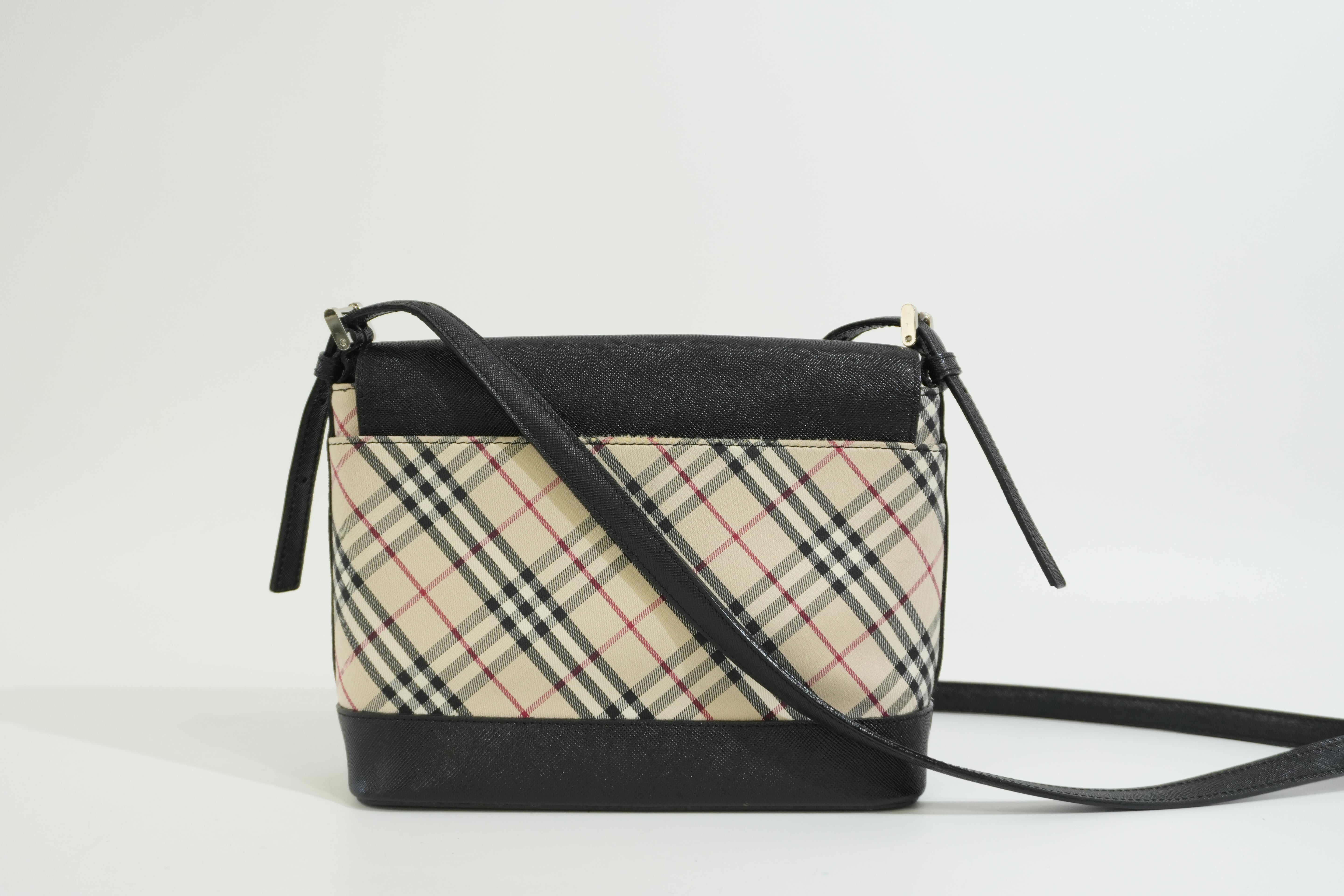 Pre-owned Burberry Nova Check Crossbody Bag Beige