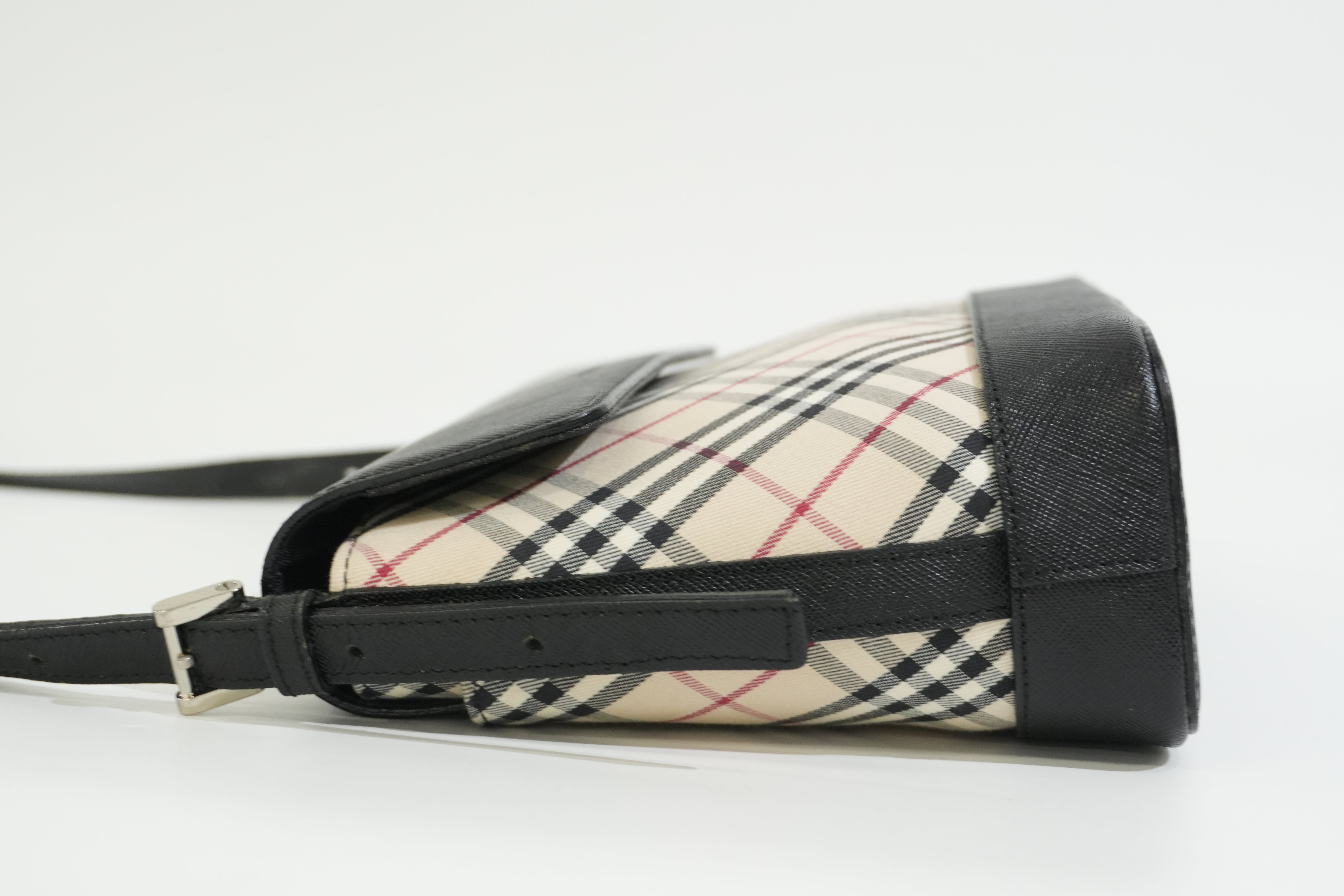 Pre-owned Burberry Nova Check Crossbody Bag Beige