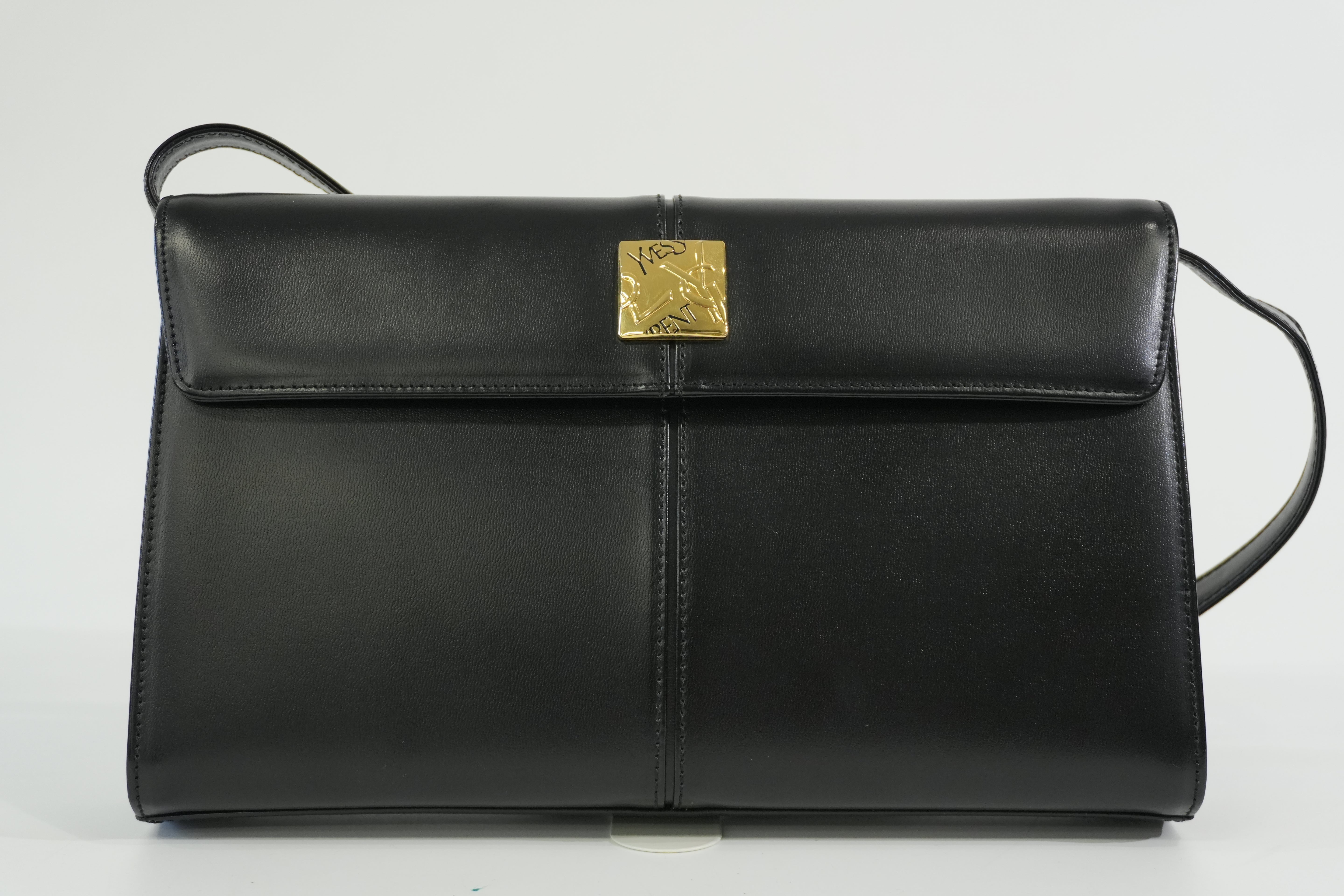 Pre-owned Saint Laurent Shoulder Bag Black