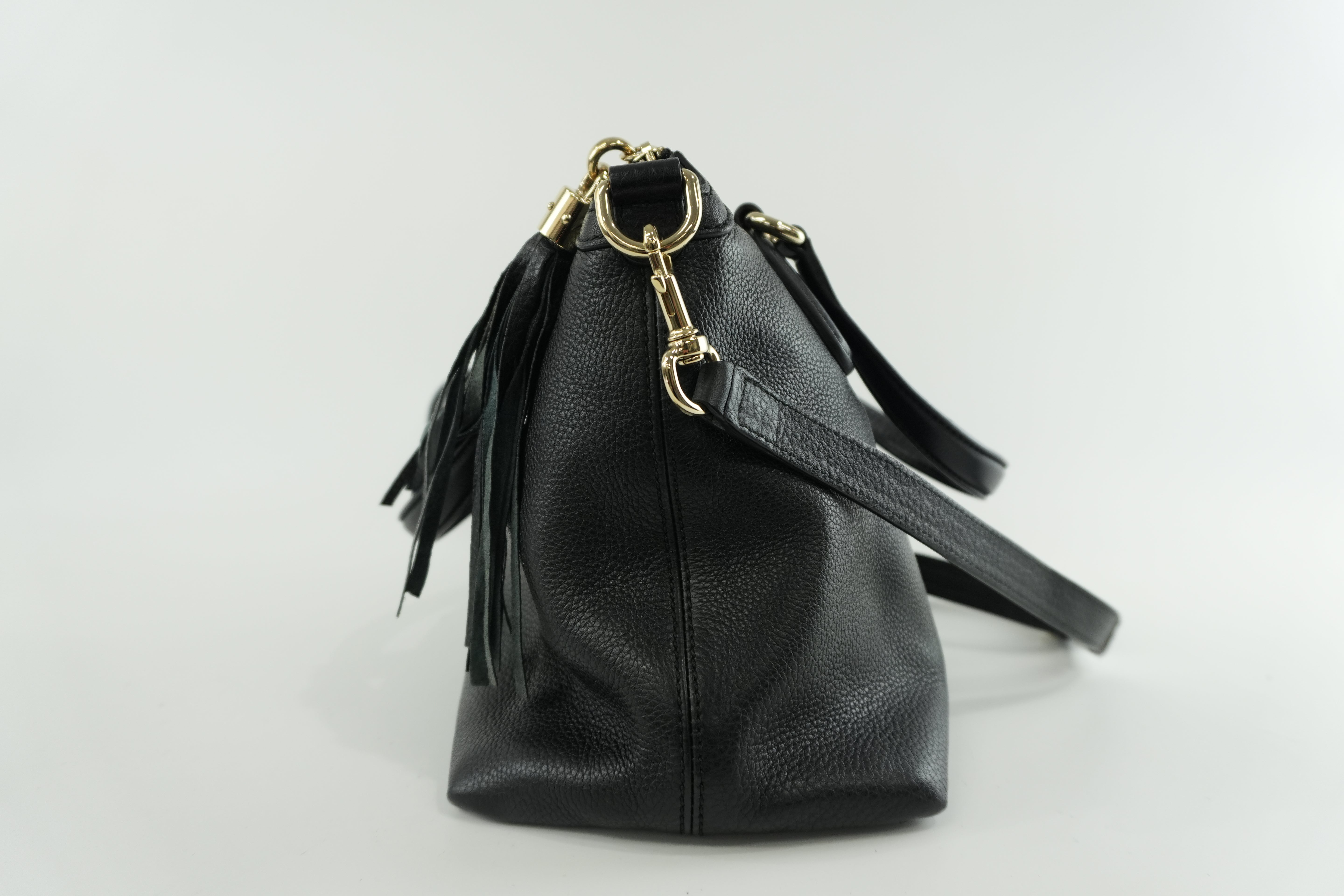 Gucci Soho Two Way Shoulder Bag Black Used