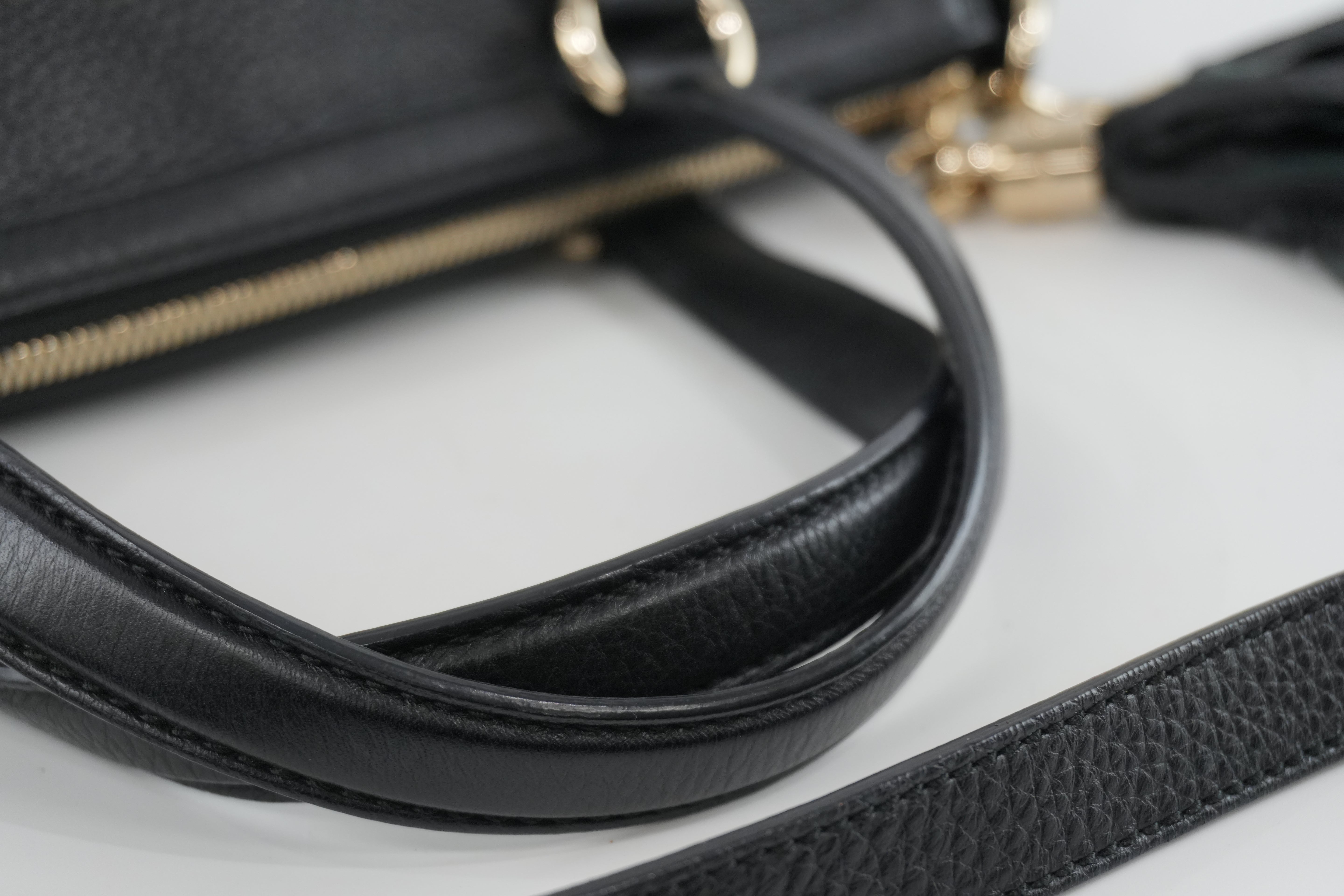 Gucci Soho Two Way Shoulder Bag Black Used