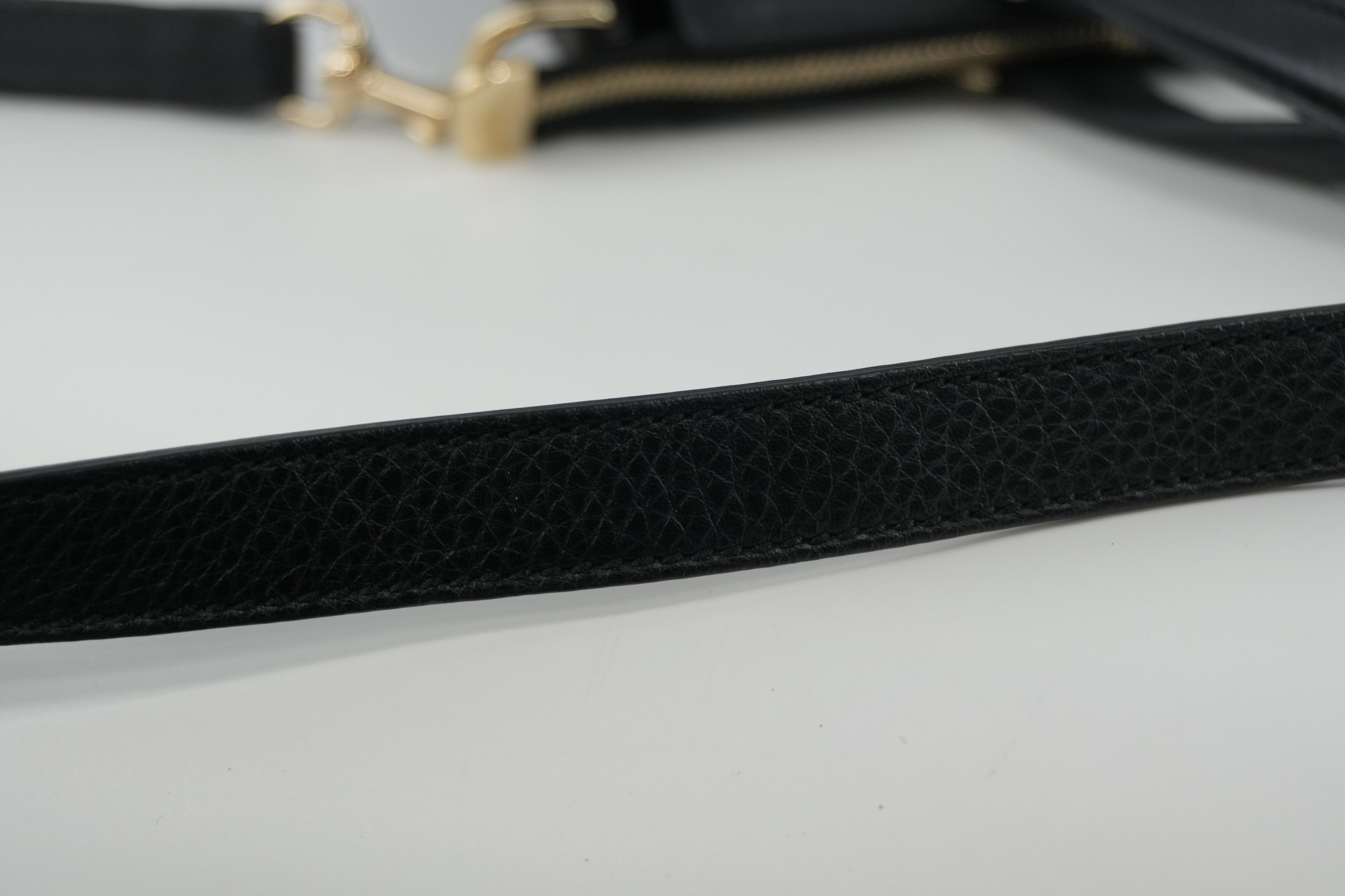 Gucci Soho Two Way Shoulder Bag Black Used