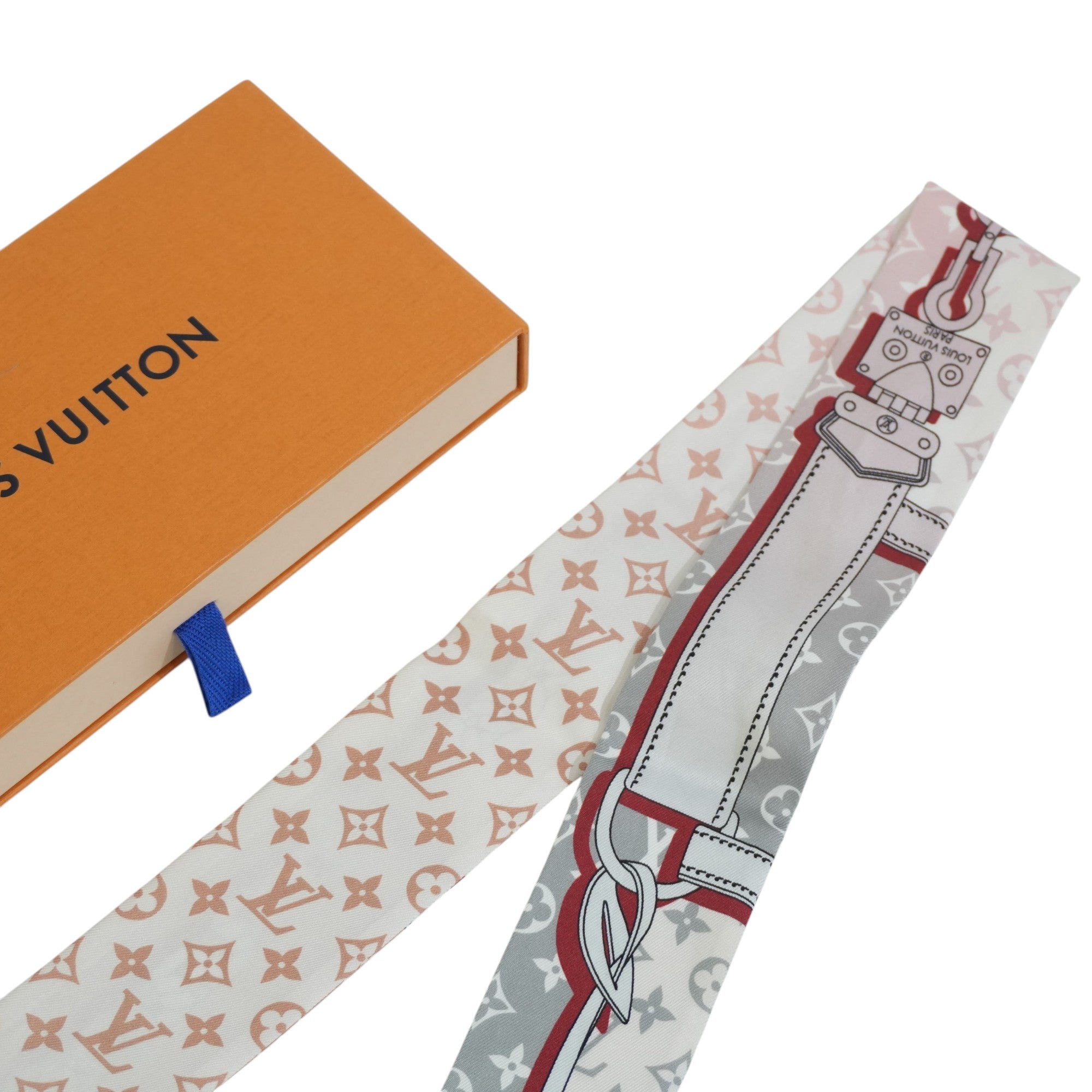 Pre-owned Louis Vuitton Twilly Beige