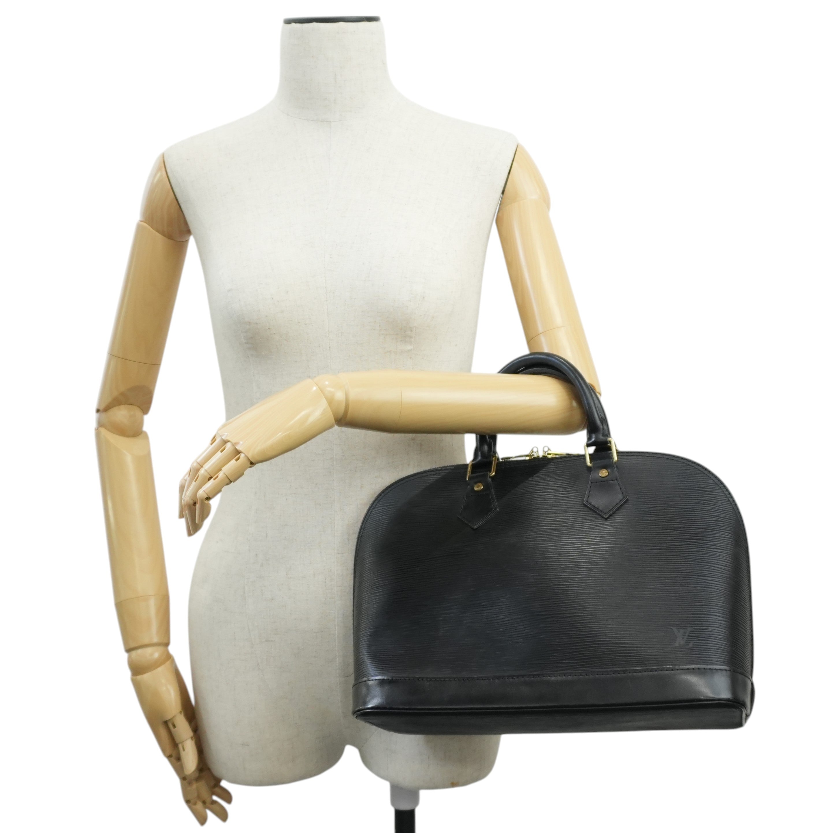 Pre-owned Louis Vuitton Epi Alma Handbag Black