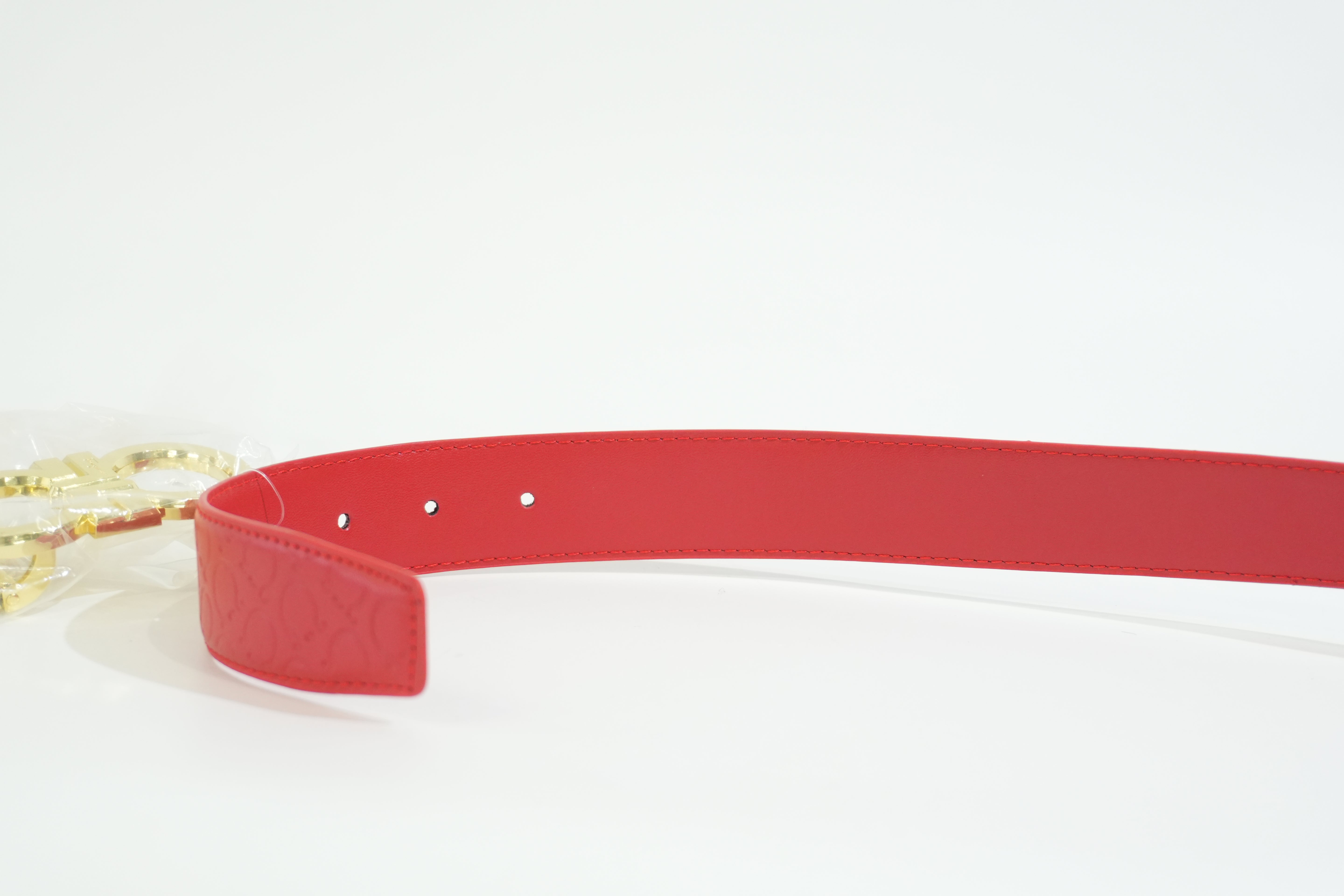 Pre-owned Ferragamo Belt Red