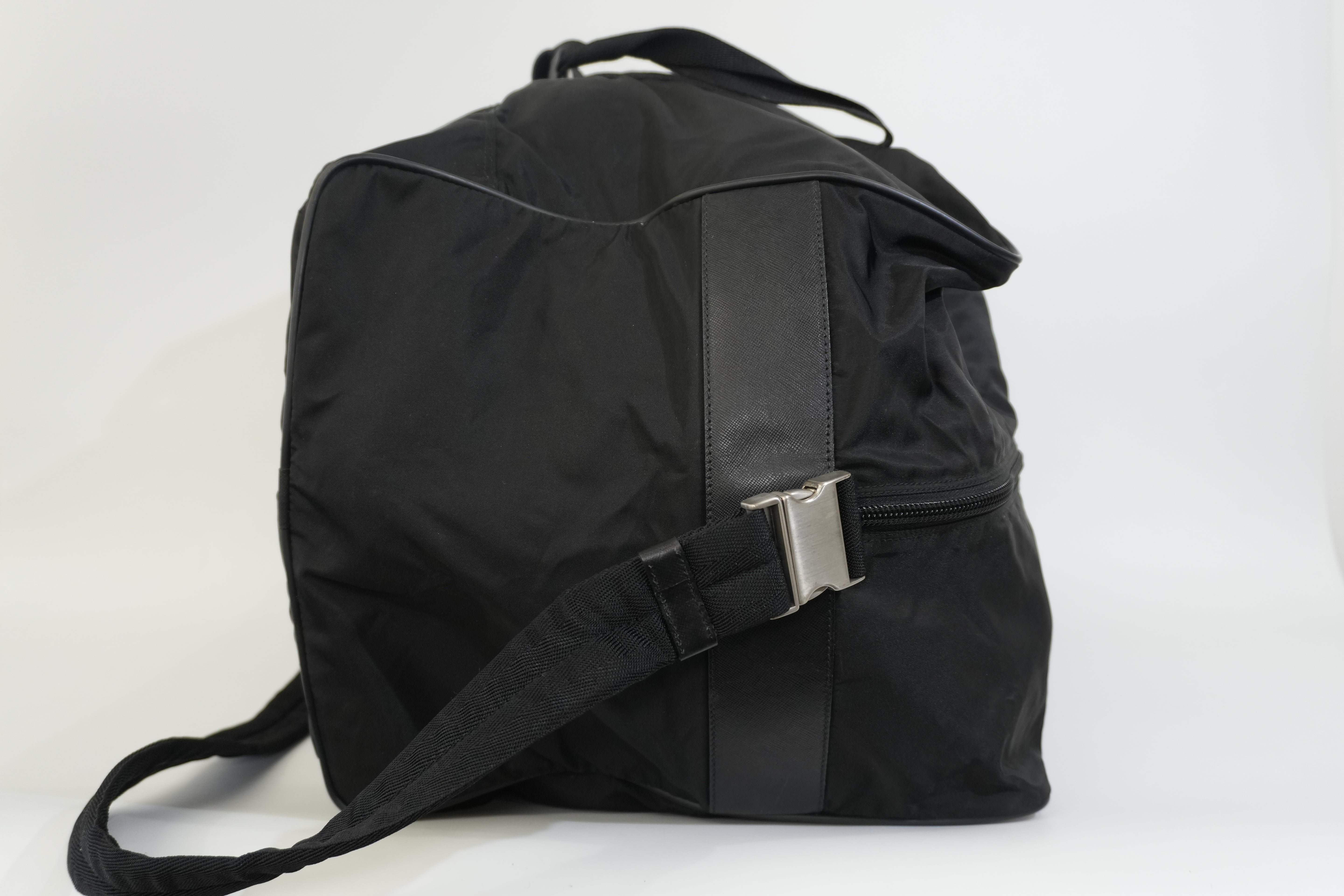 Pre-owned Prada Duffle Bag Black