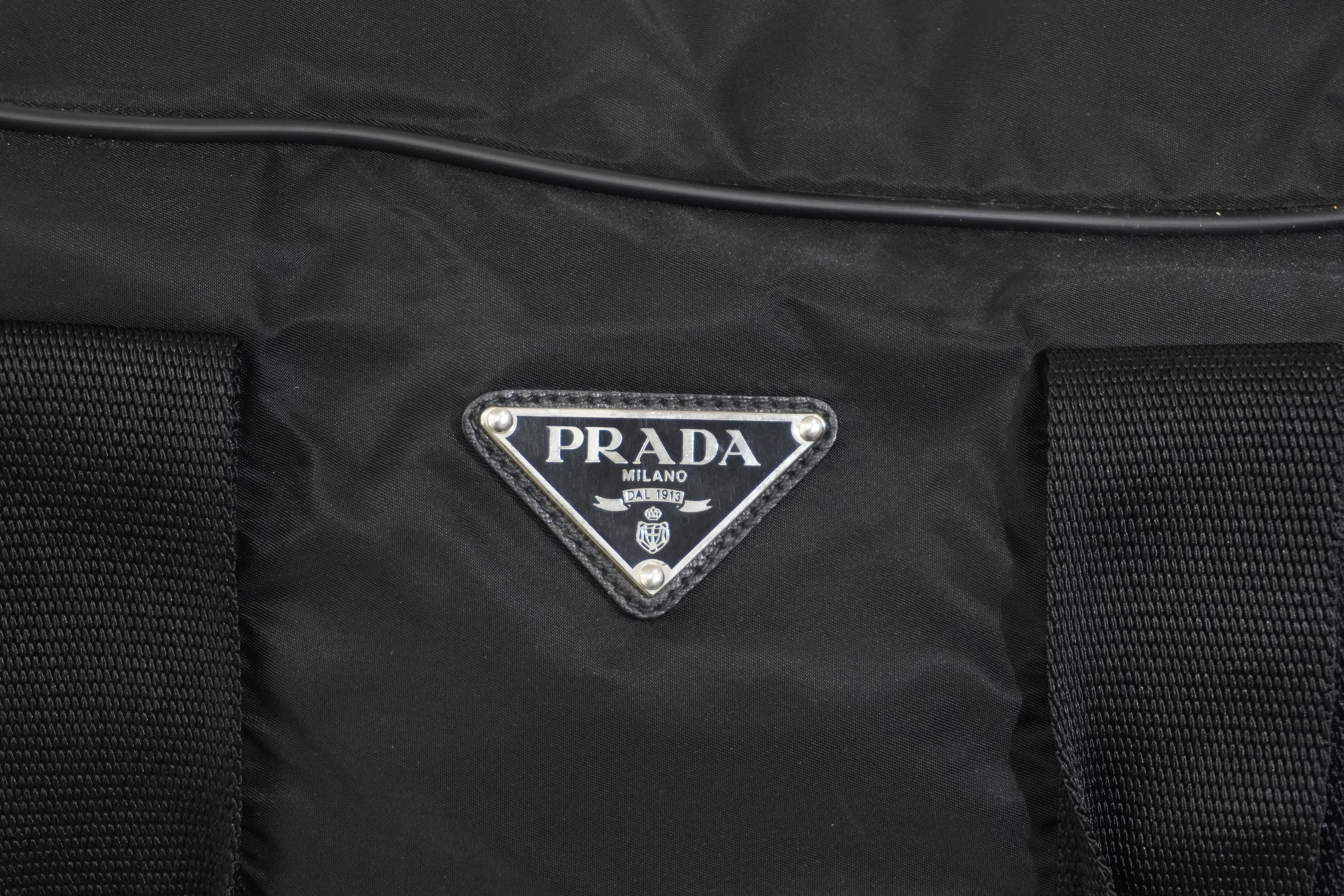 Pre-owned Prada Duffle Bag Black