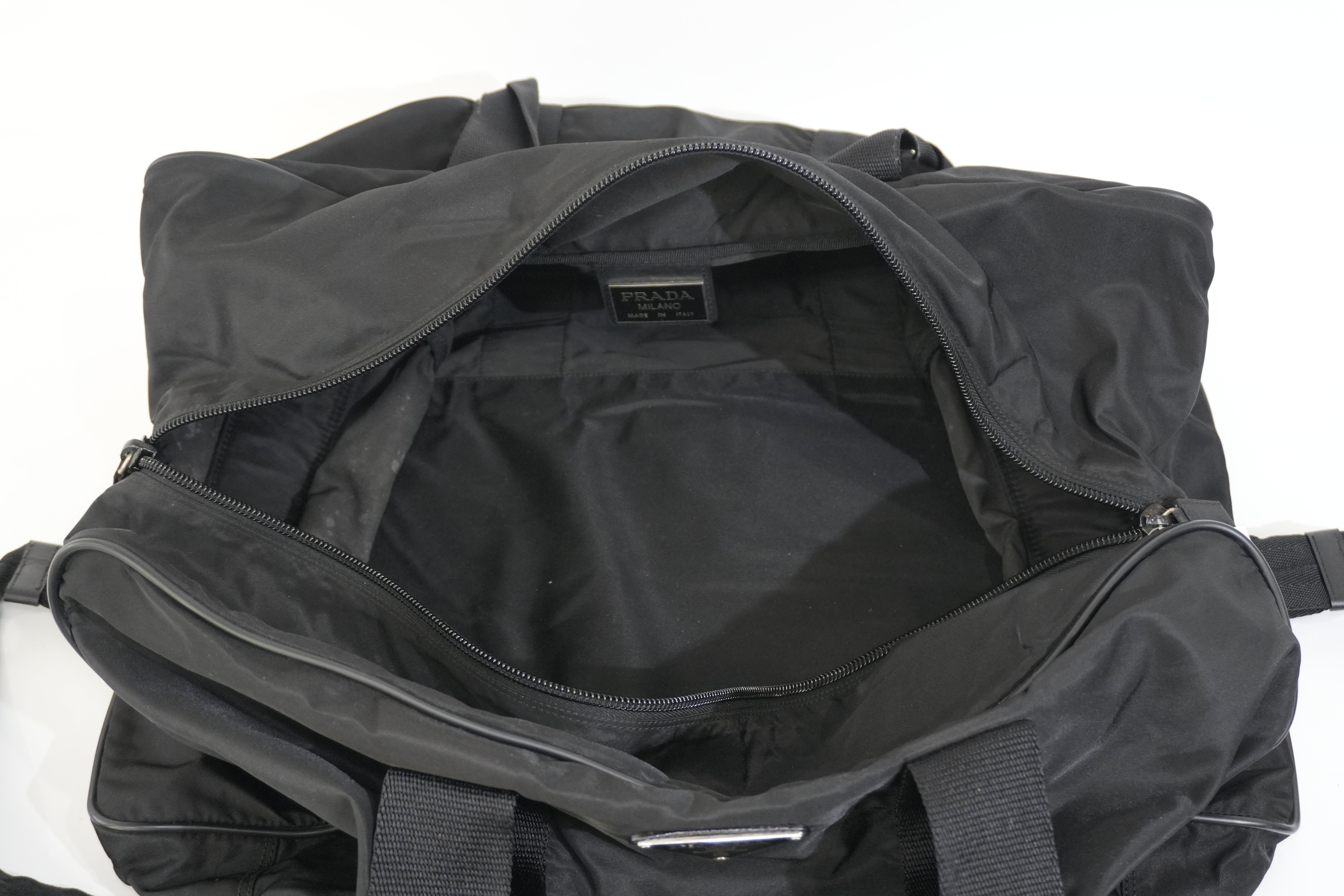 Pre-owned Prada Duffle Bag Black