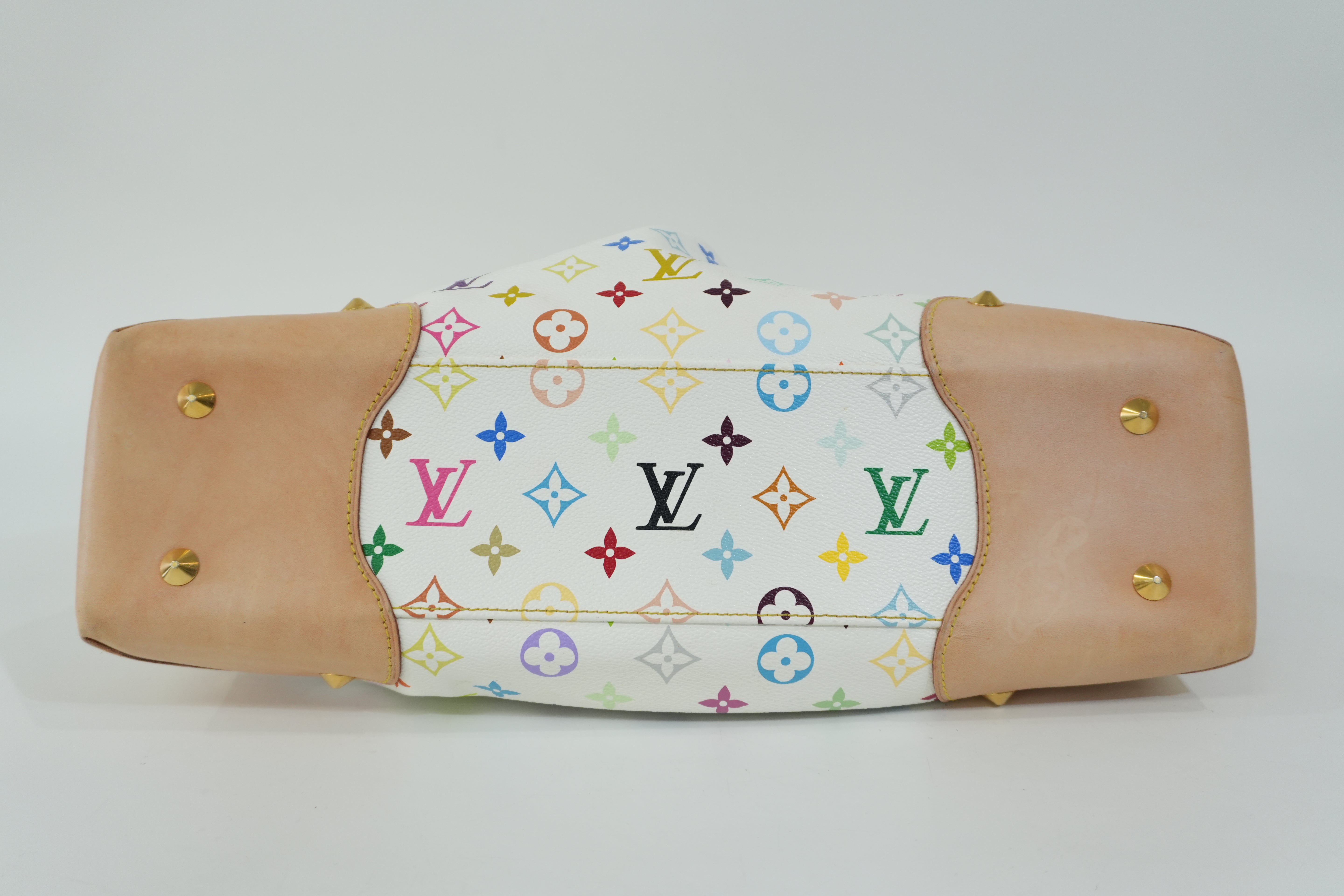 Pre-Owned Louis Vuitton Multicolor Judy Tote Bag White