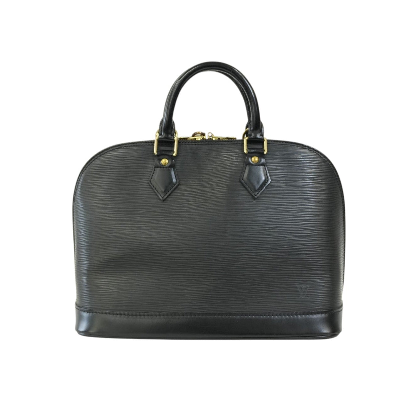 Pre-Owned Louis Vuitton Epi Alma PM Handbag Black
