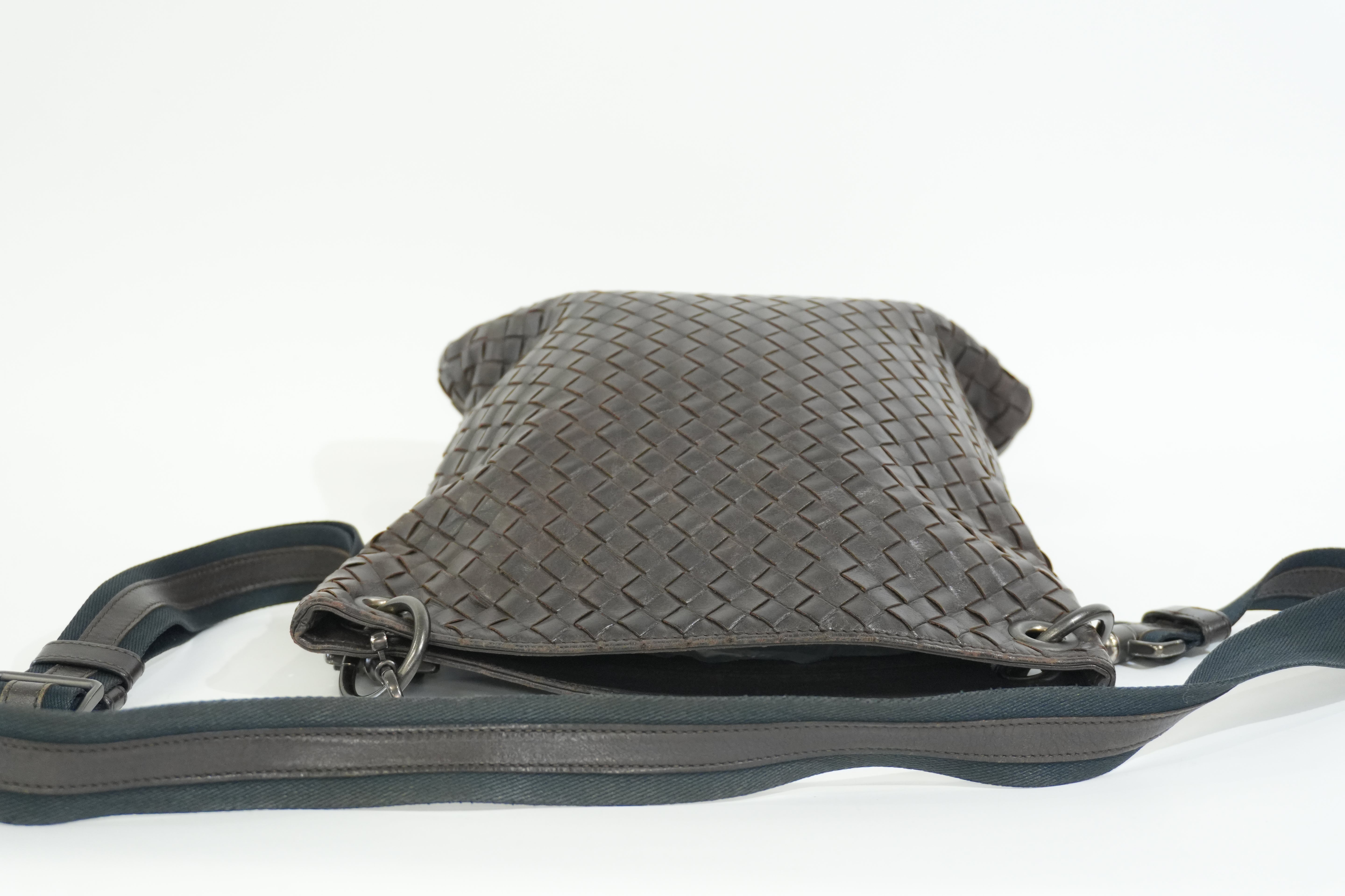 Pre-owned Bottega Crossbody Bag Brown