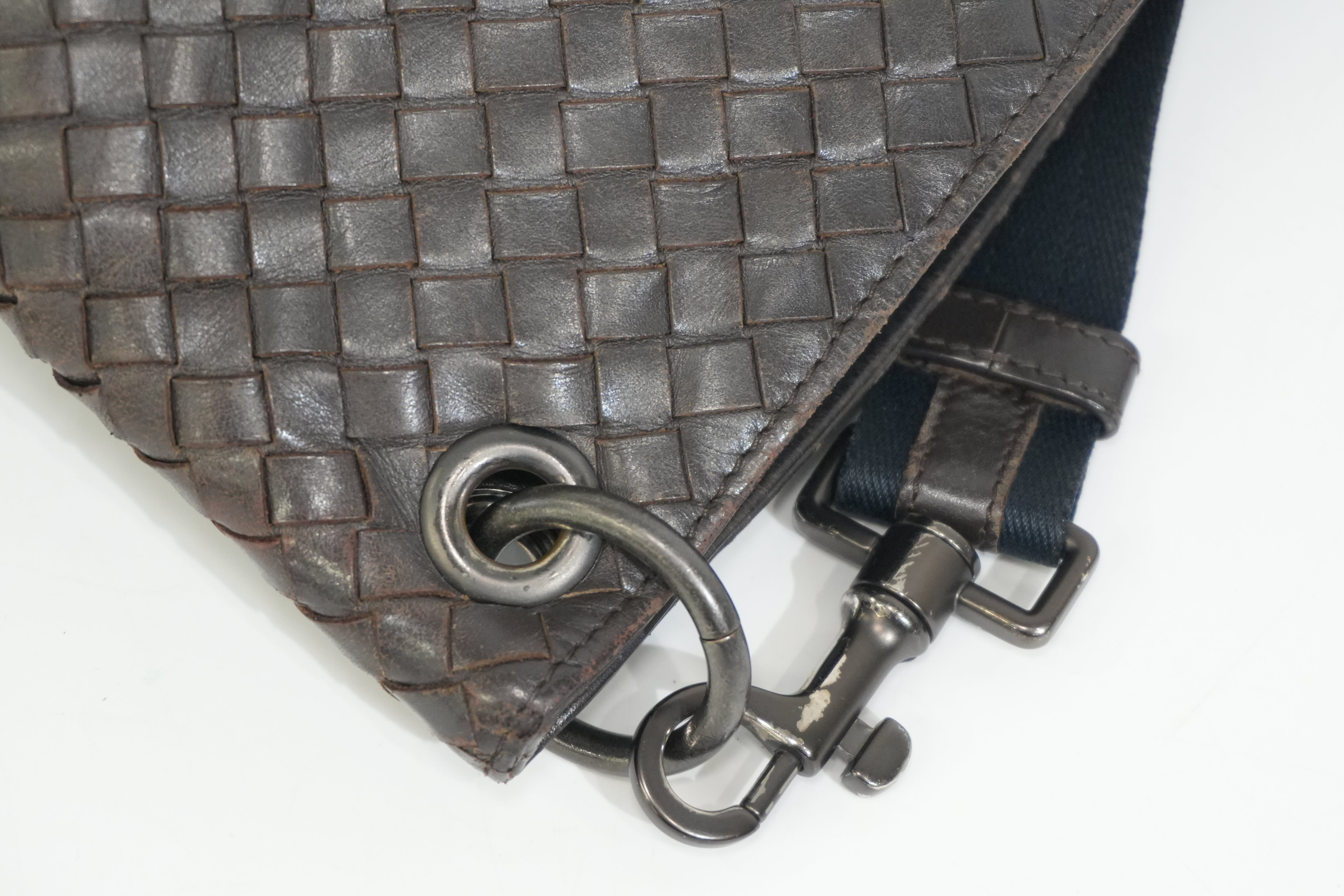 Pre-owned Bottega Crossbody Bag Brown
