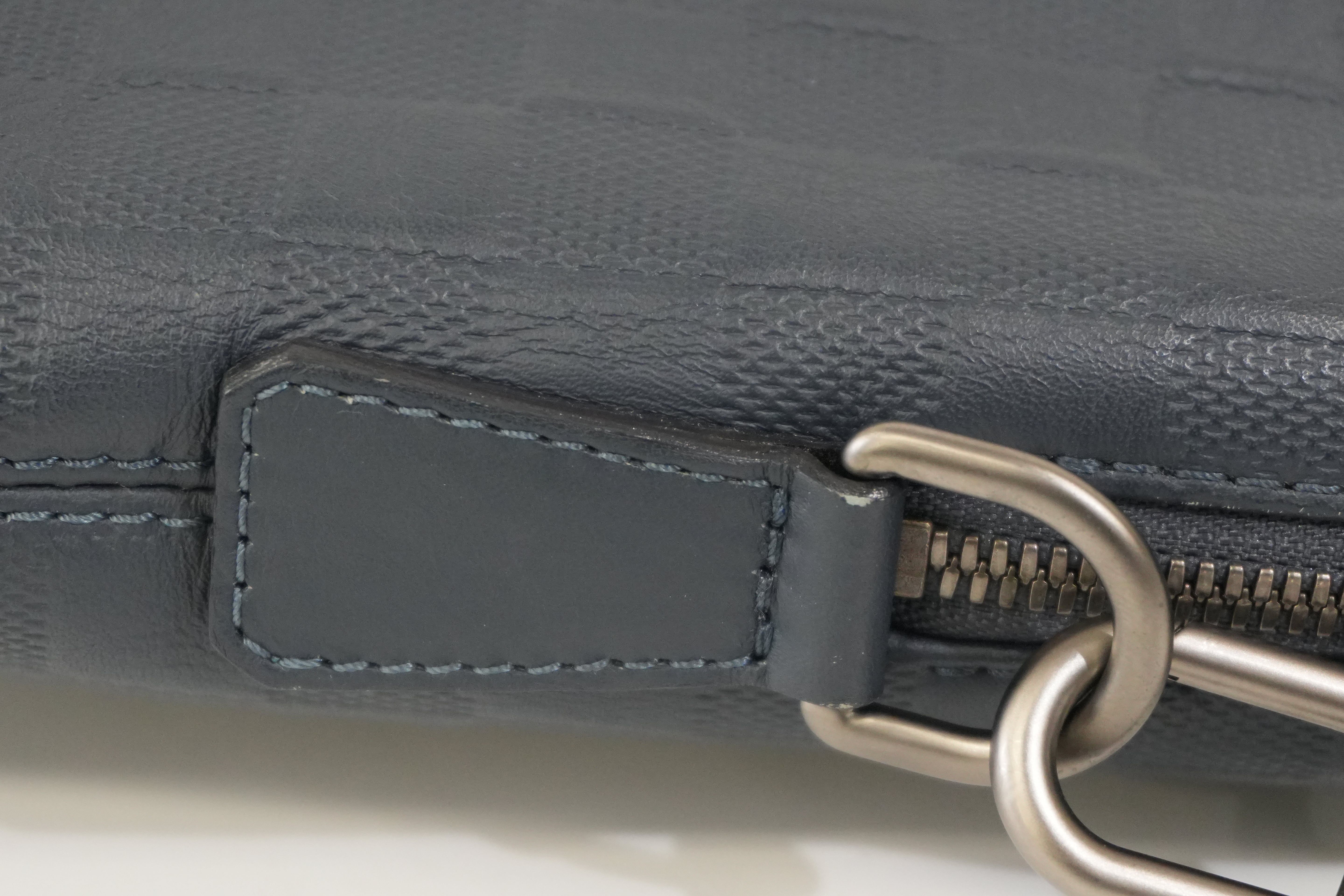 Pre-Owned Louis Vuitton Porte Documents Jour Two-Way Briefcase Bag Blue