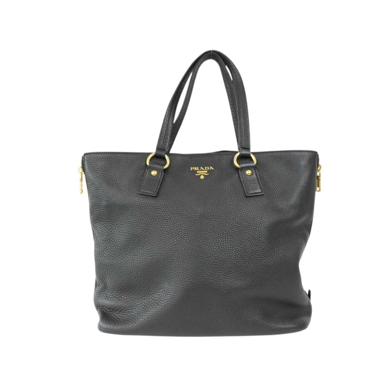 Pre-Owned Prada Daino Tote Bag Black