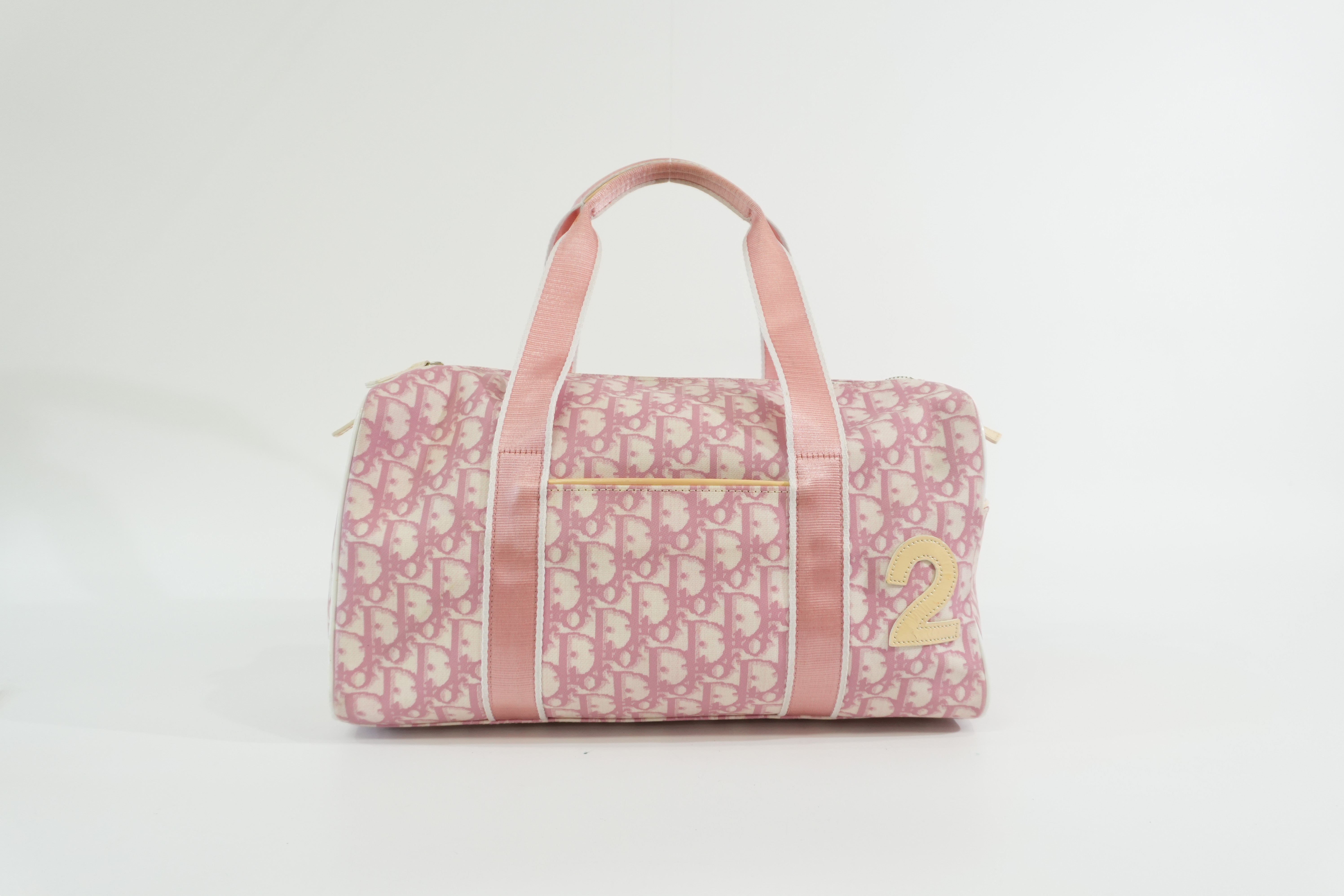 Pre-owned Dior Oblique Handbag Pink