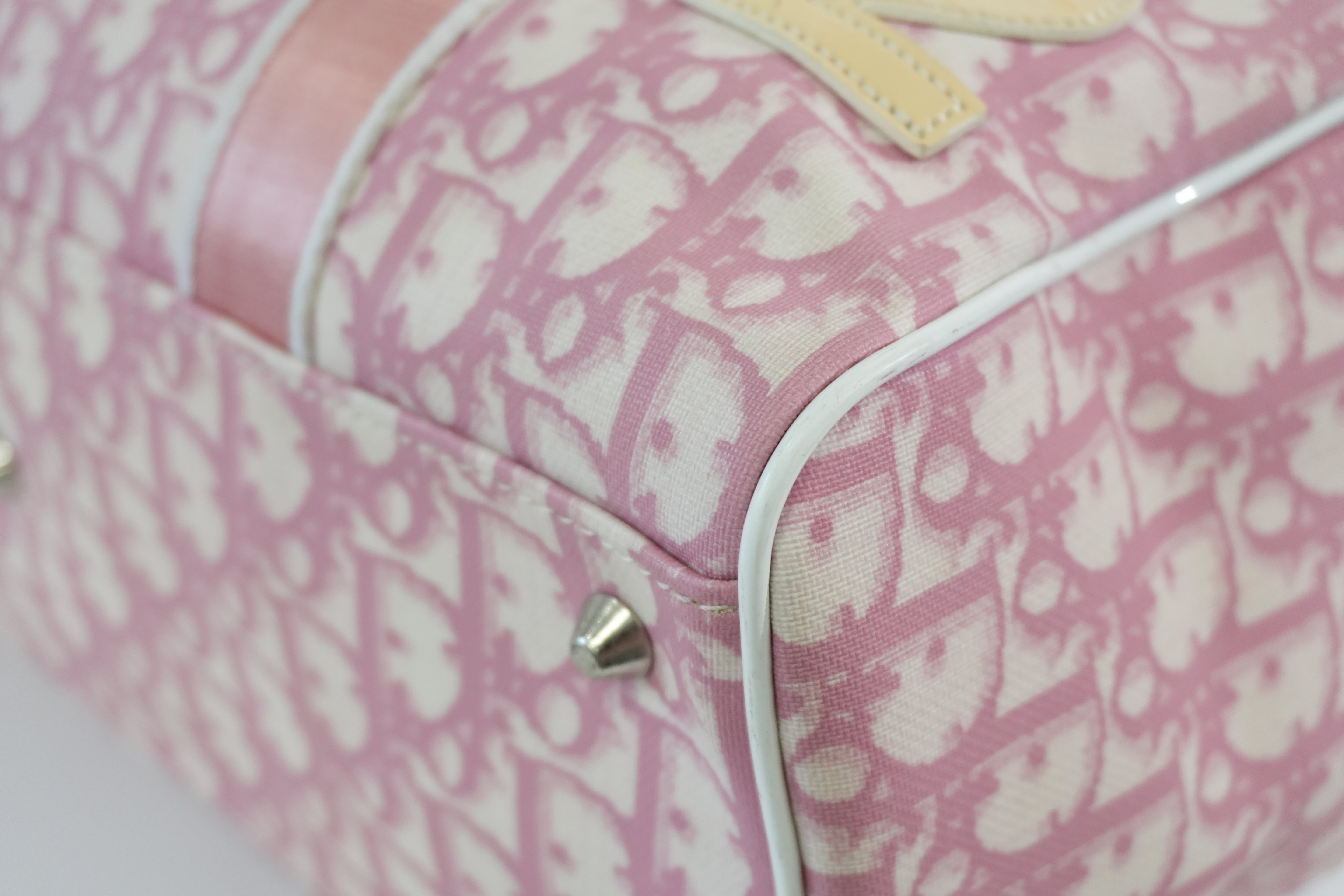 Pre-owned Dior Oblique Handbag Pink