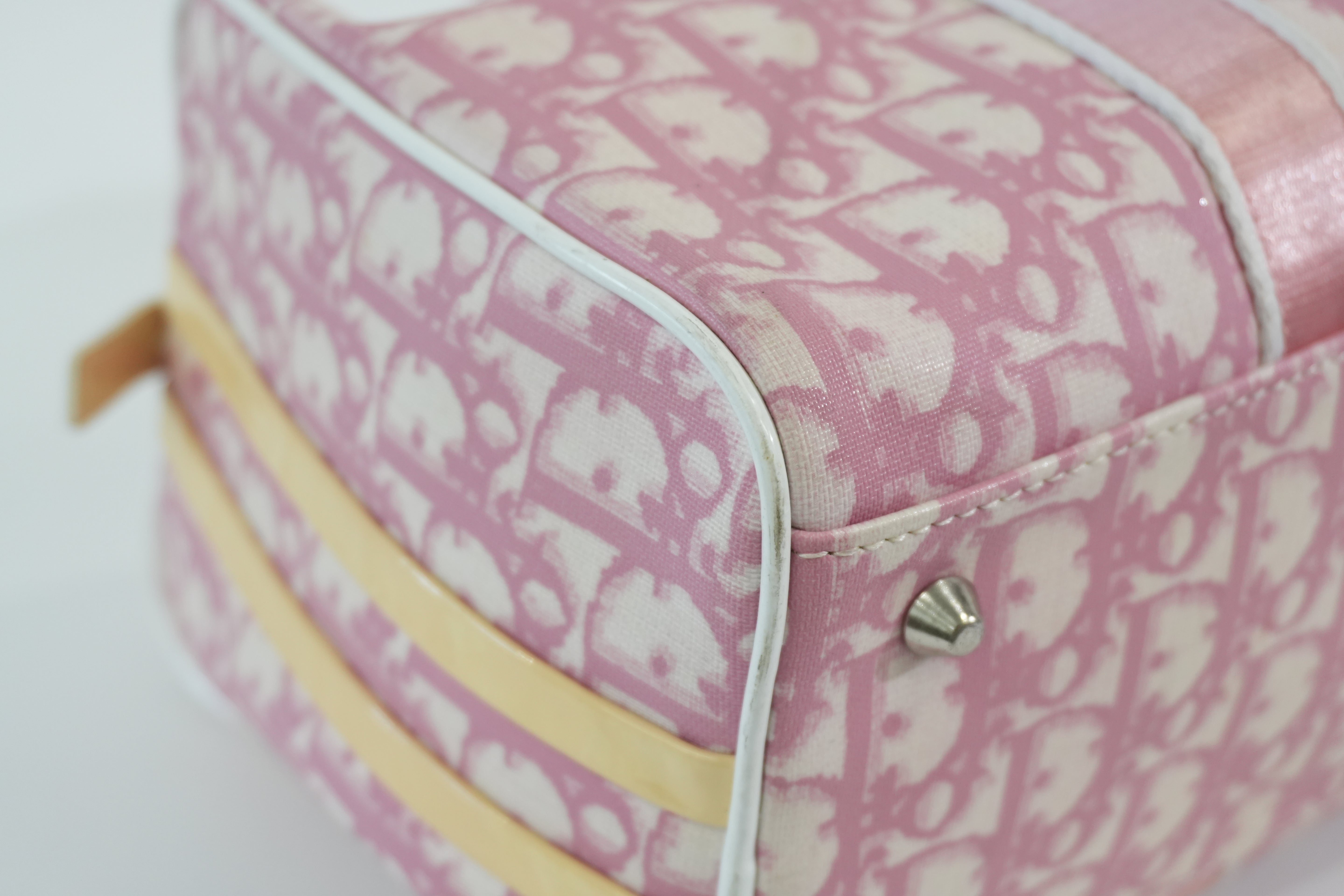 Pre-owned Dior Oblique Handbag Pink