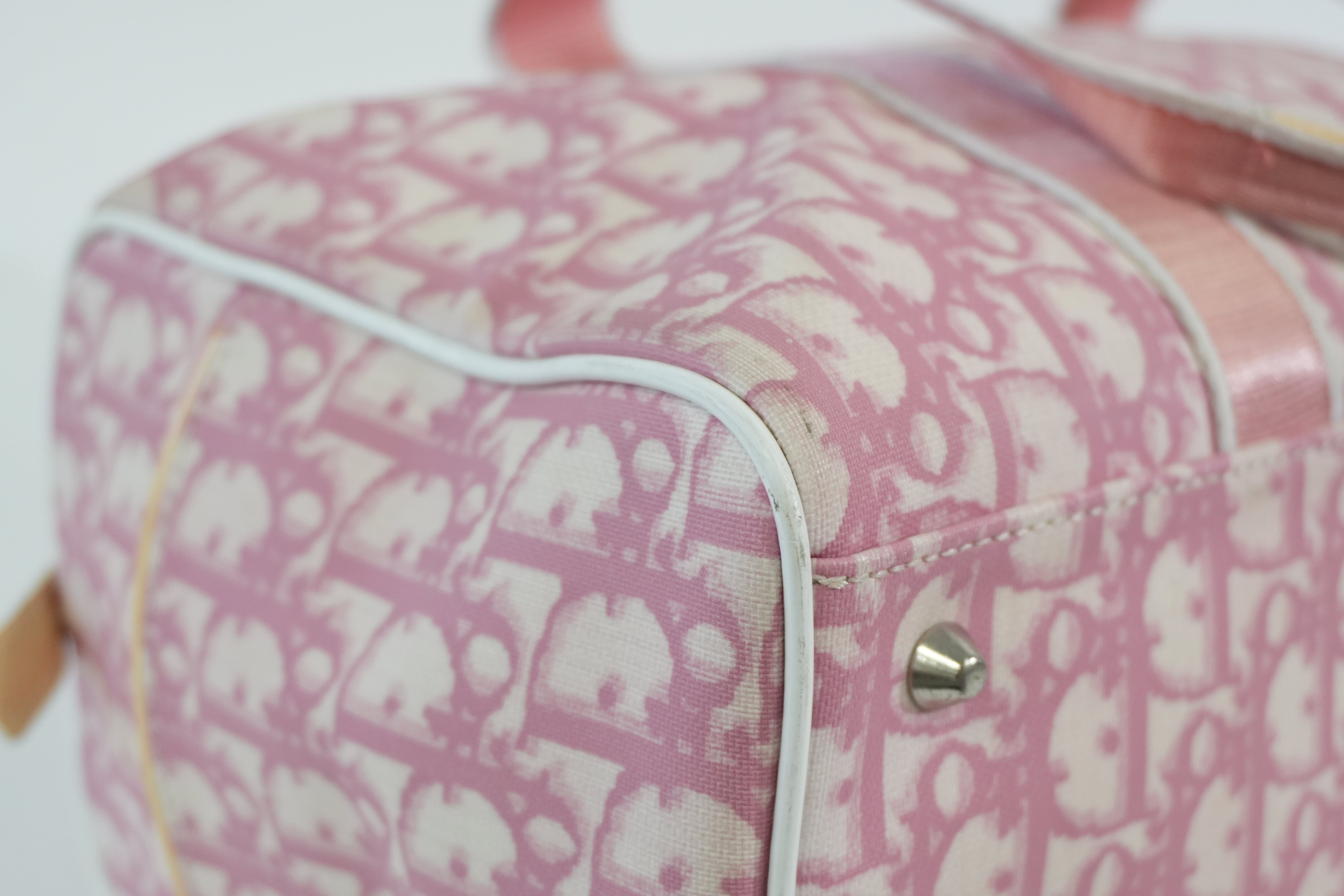 Pre-owned Dior Oblique Handbag Pink