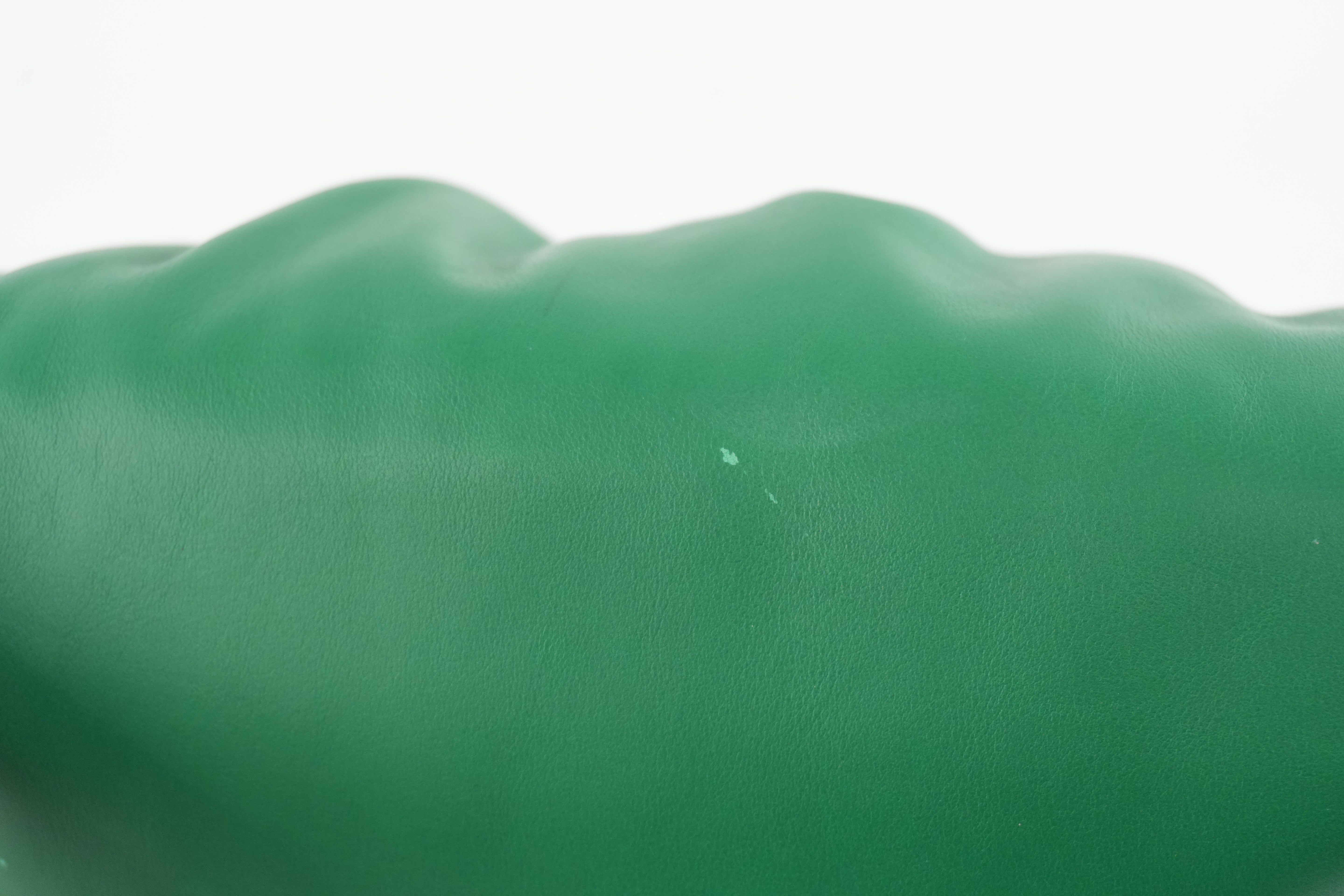 Pre-owned Bottega Veneta Leather Chain Shoulder Bag Green