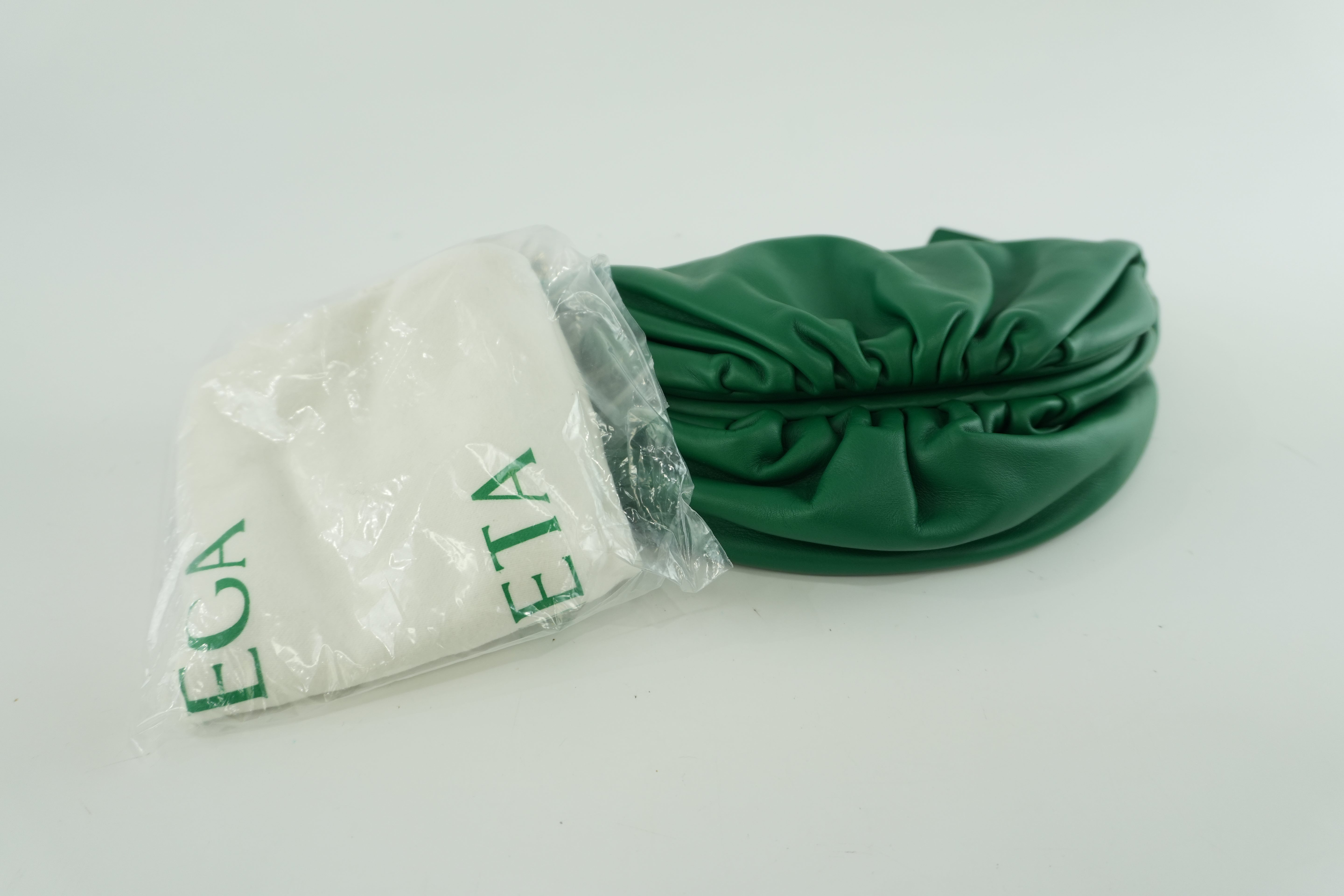 Pre-owned Bottega Veneta Leather Chain Shoulder Bag Green