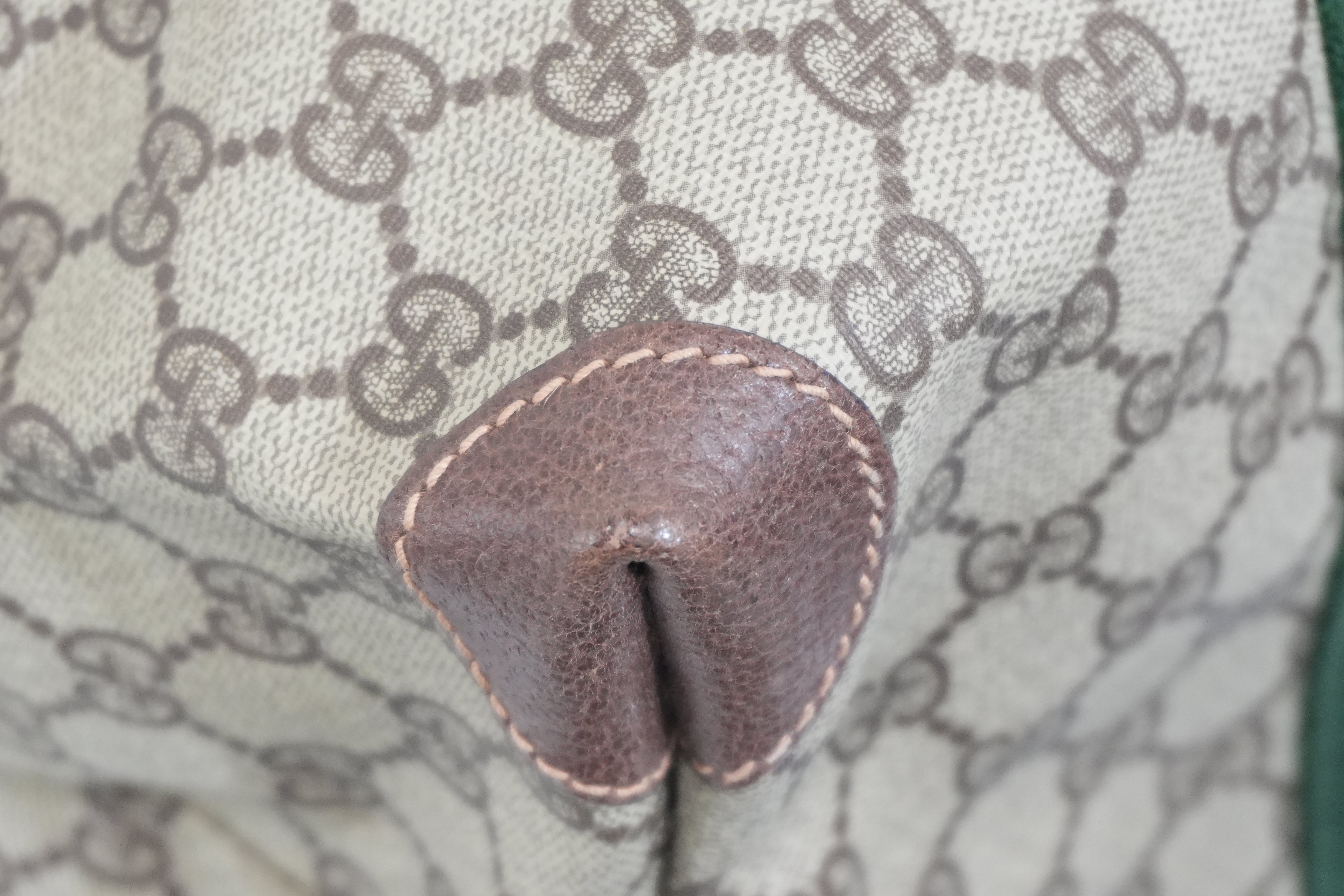 Pre-owned Gucci Ophidia Travel Tote Bag Brown