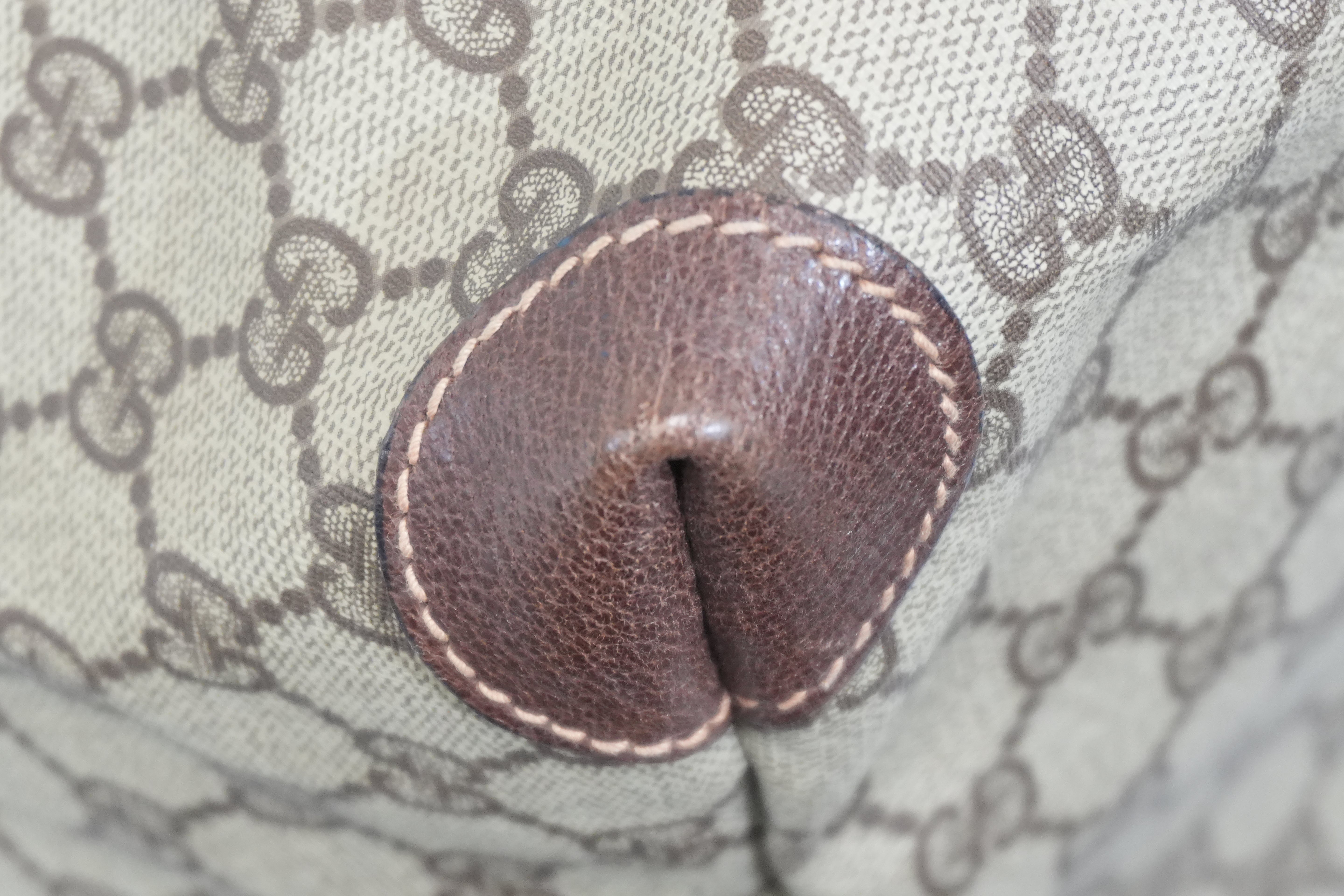 Pre-owned Gucci Ophidia Travel Tote Bag Brown