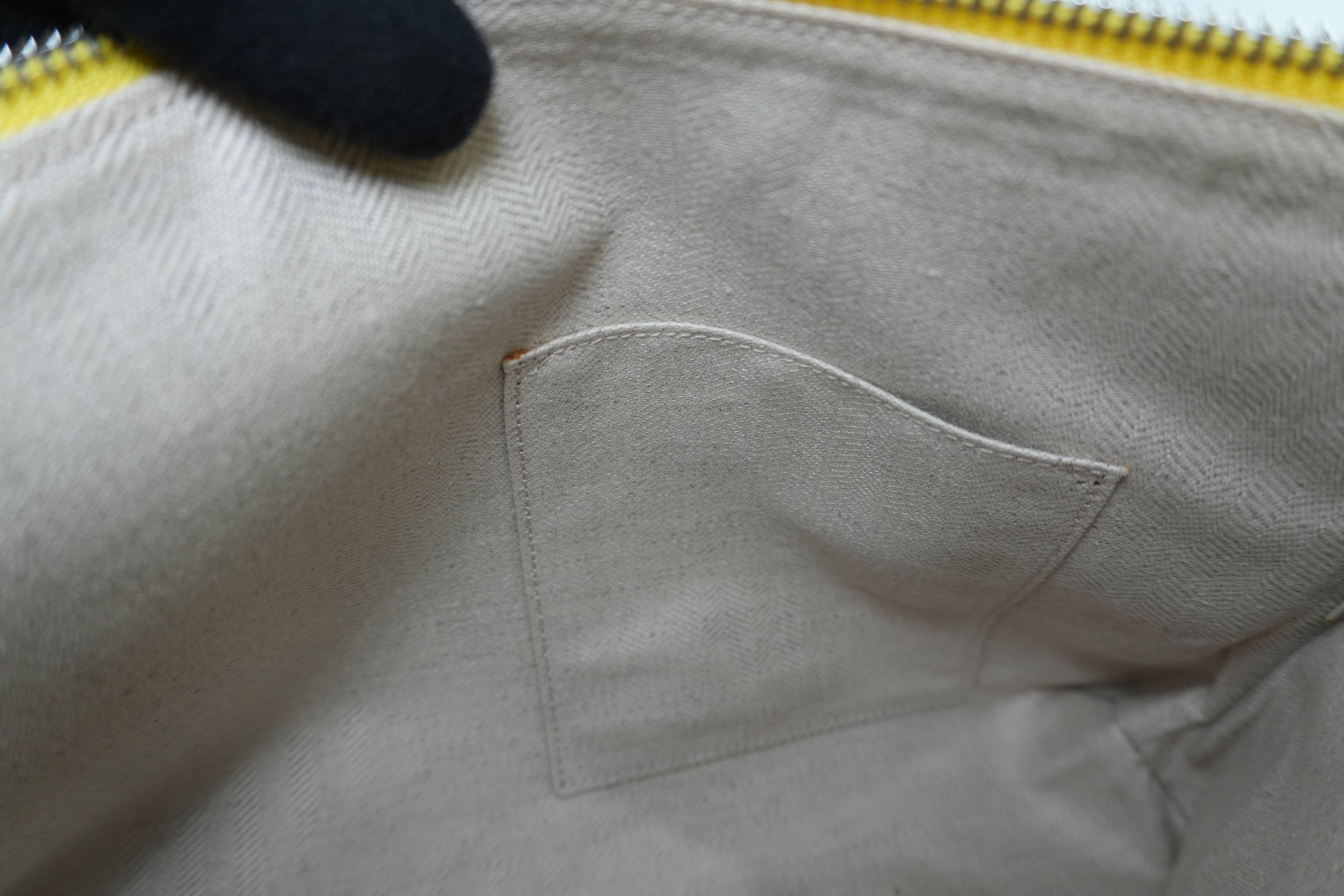 Pre-owned Loewe Leather Clutch Bag Yellow