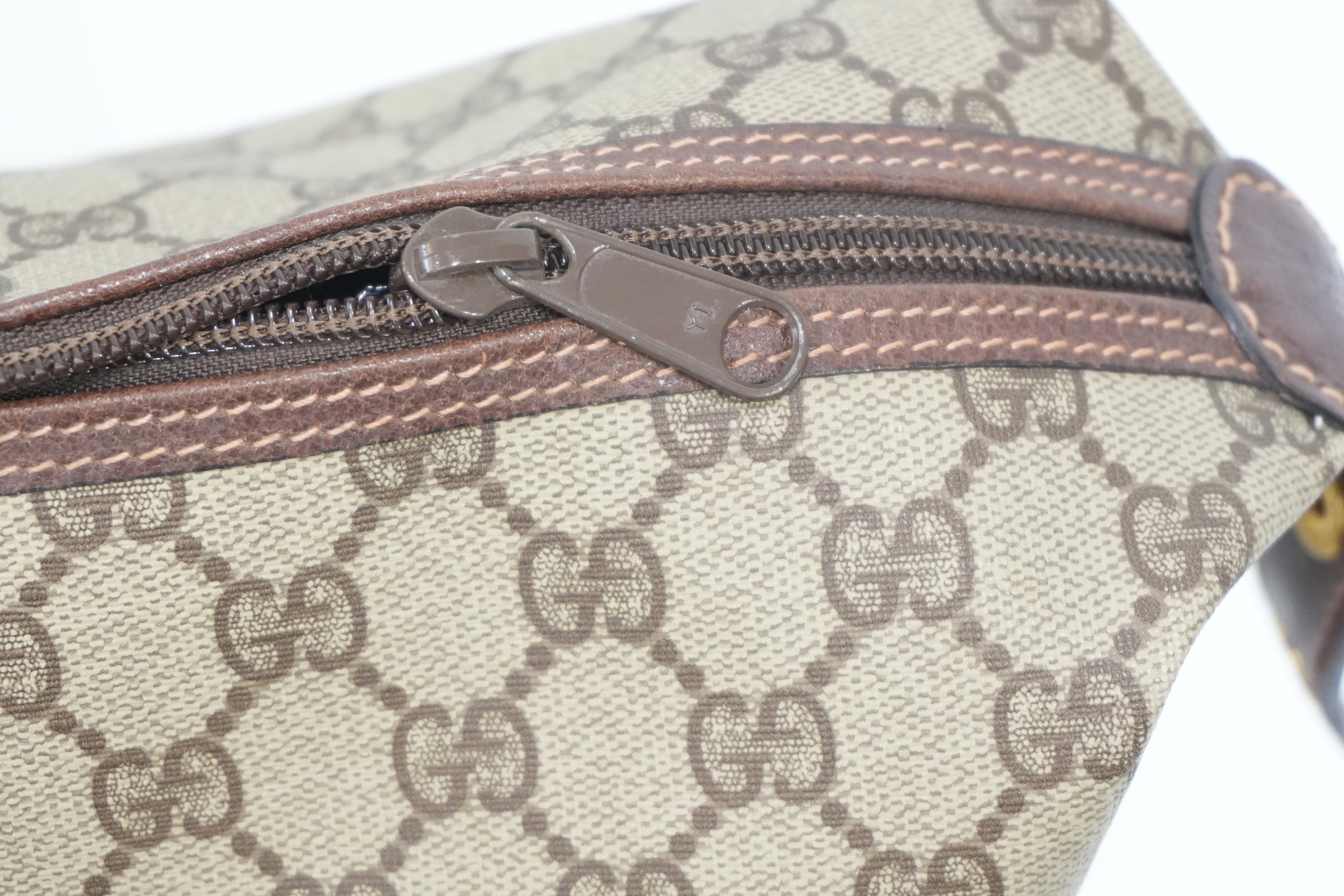 Pre-owned Gucci Ophidia Travel Tote Bag Brown