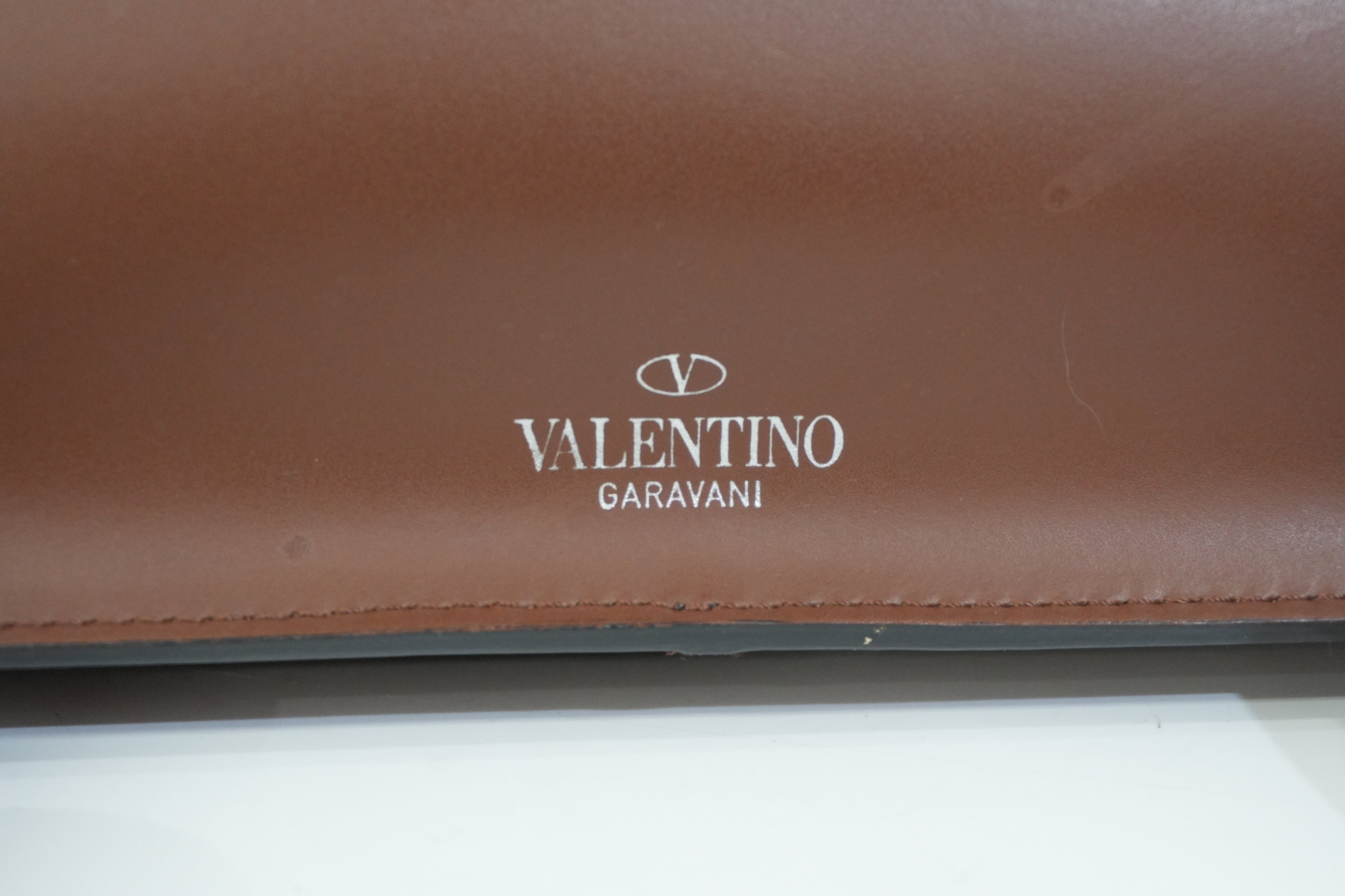 Pre-Owned Valentino VLTN Crossbody Bag Brown