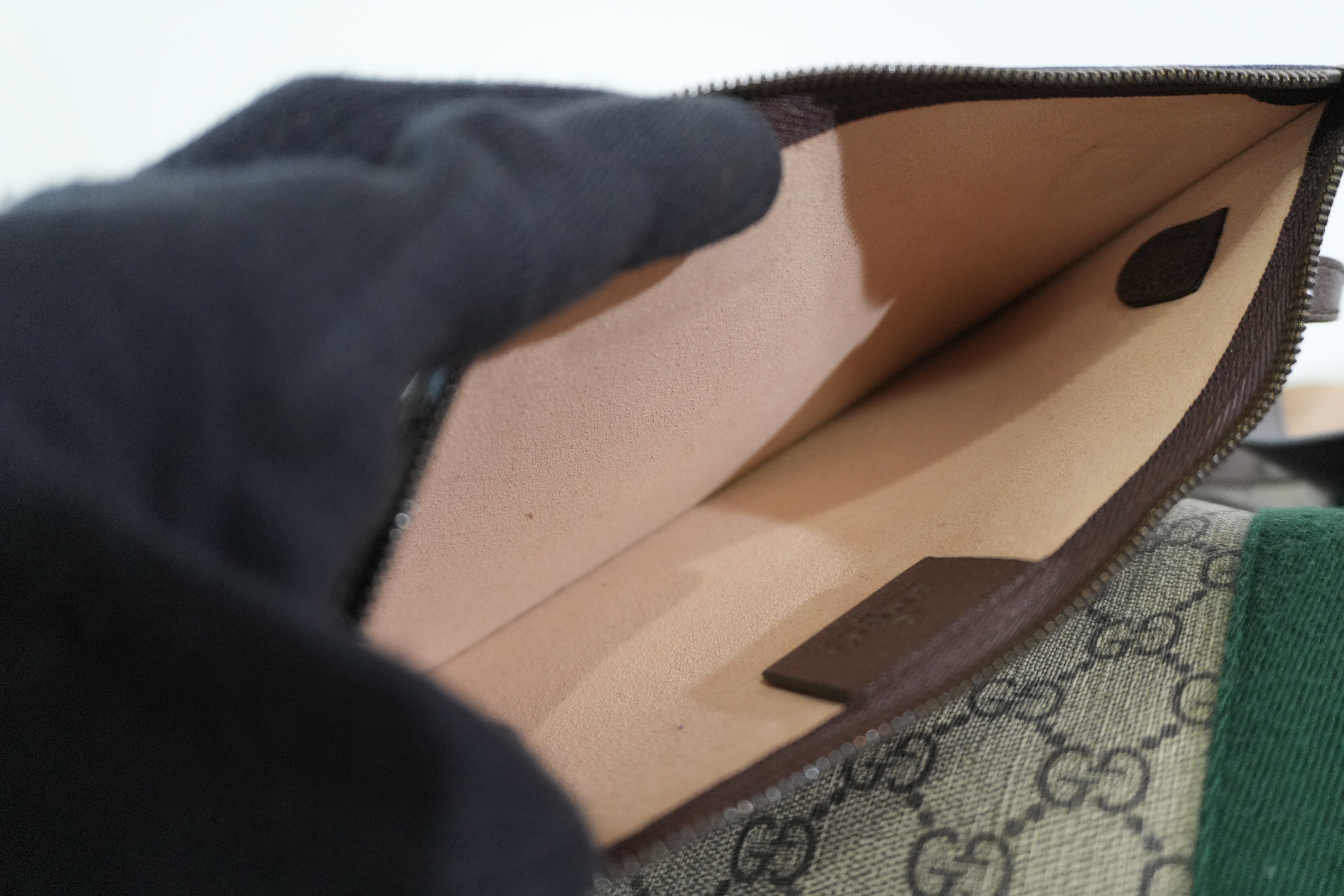 Pre-owned Gucci Ophidia Vertical Tote Bag Brown