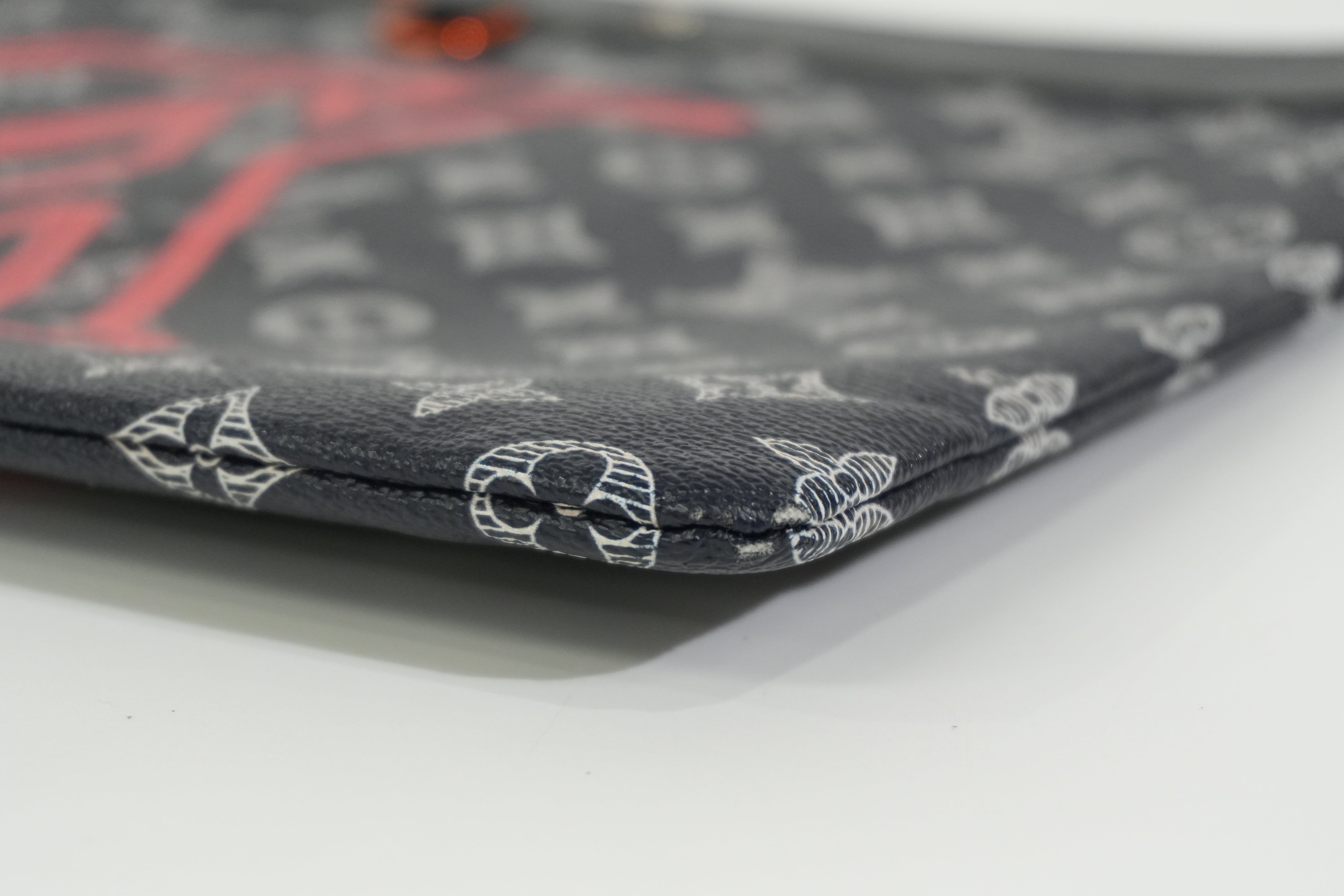 Pre-owned Louis Vuitton Monogram Ink Upside Down Pochette Apollo GM Clutch Bag Navy Blue