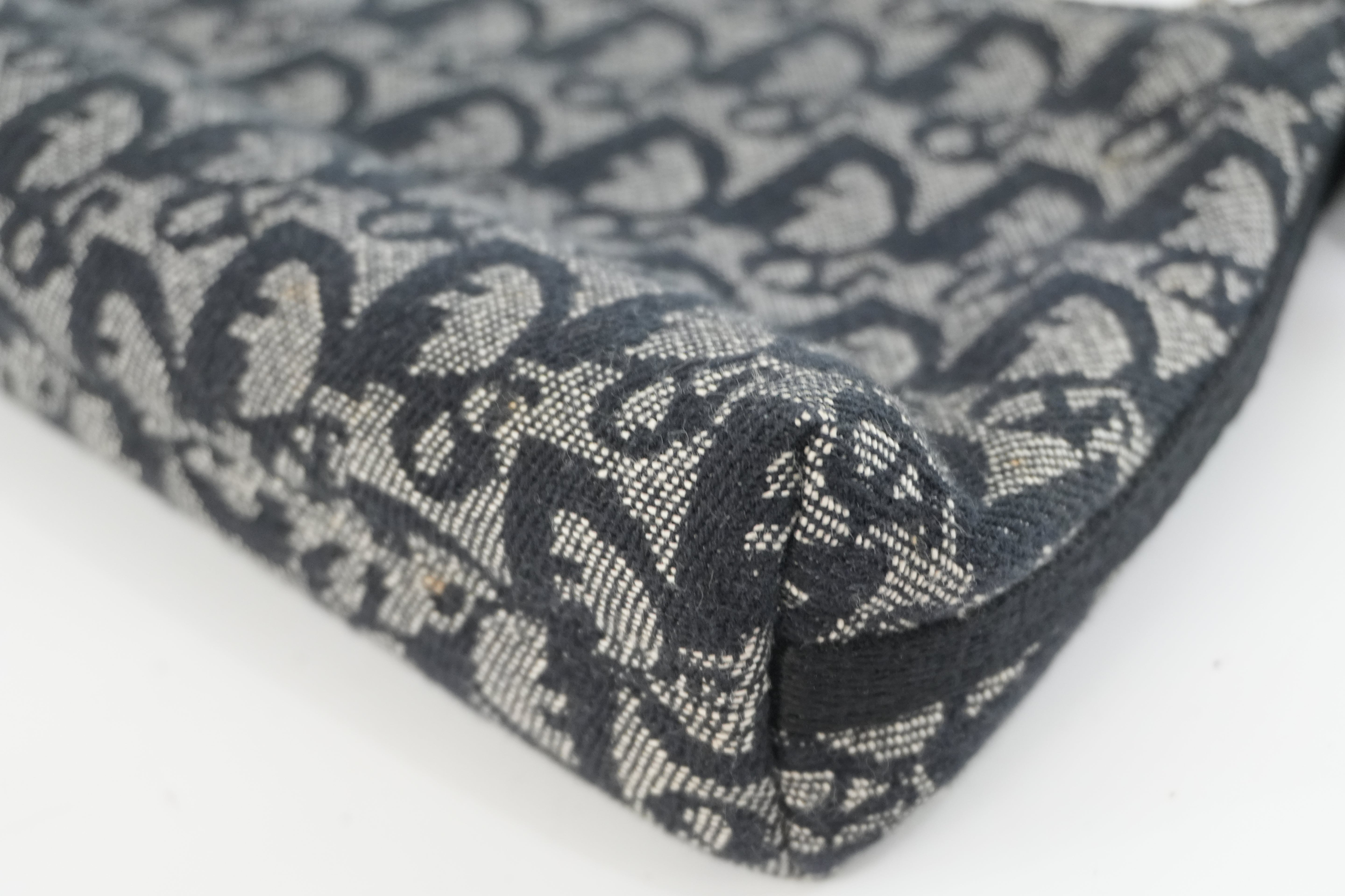 Pre-owned Christian Dior Canvas Trotter Handbag Black