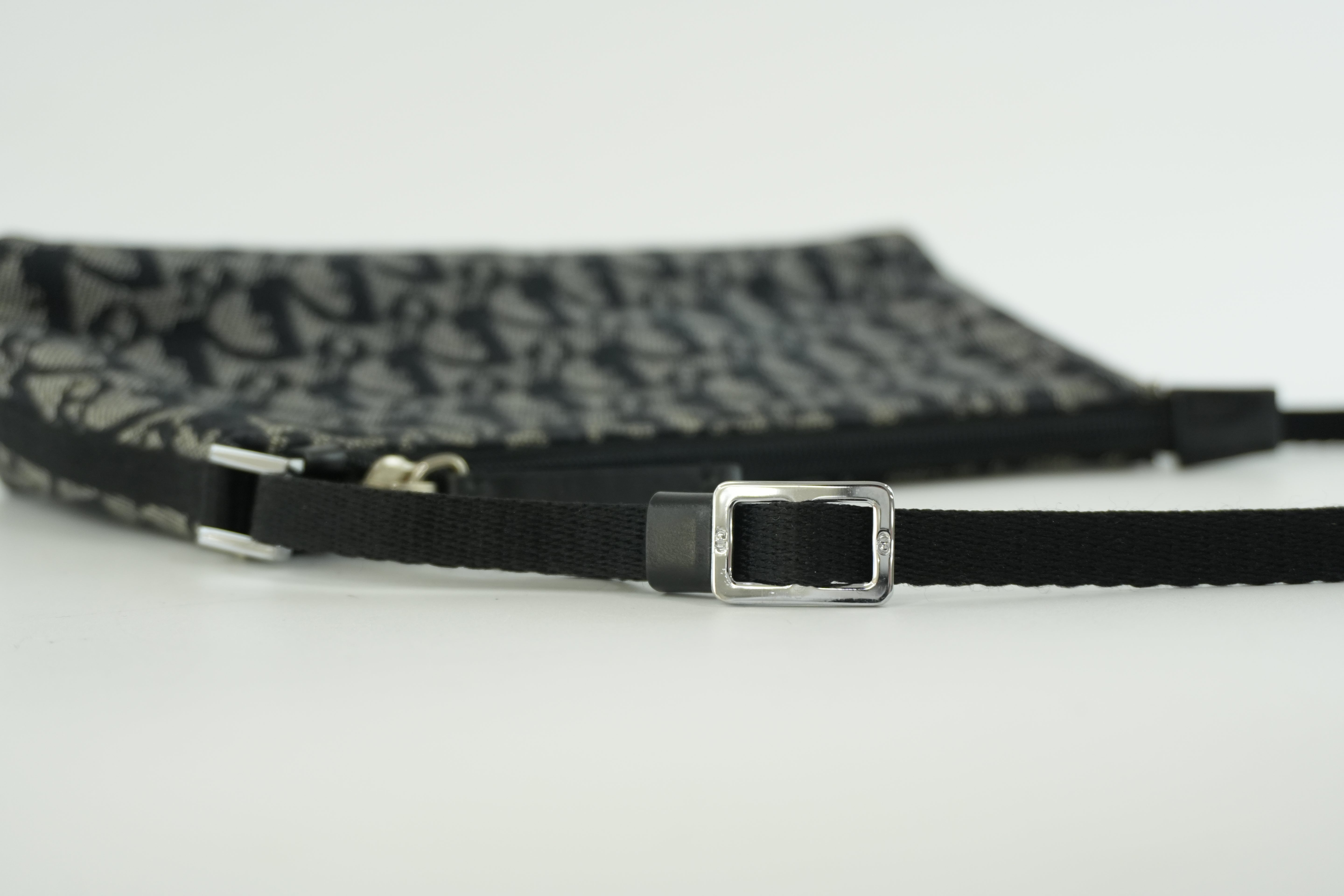 Pre-owned Christian Dior Canvas Trotter Handbag Black