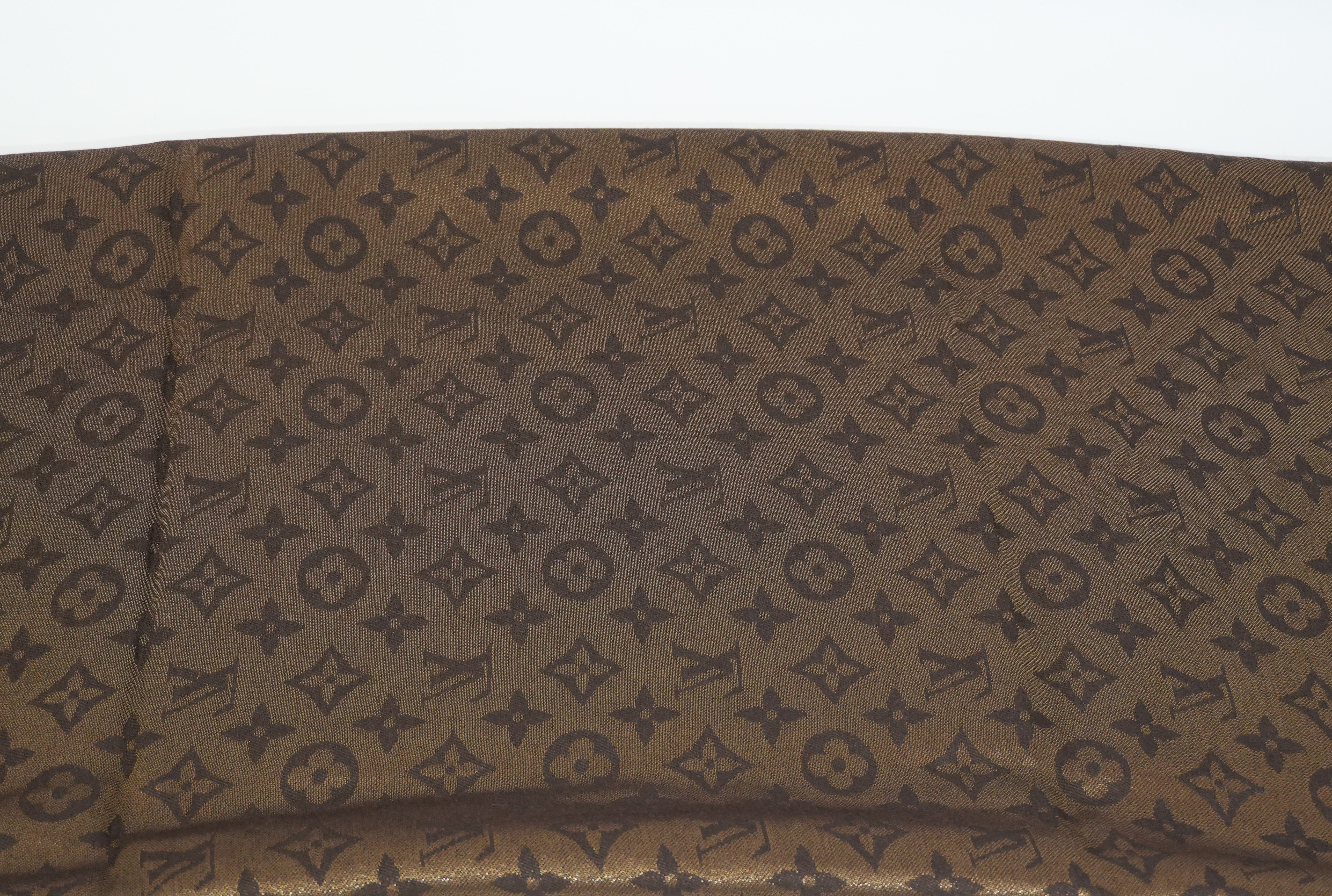 Pre-owned Louis Vuitton Monogram Scarf Brown