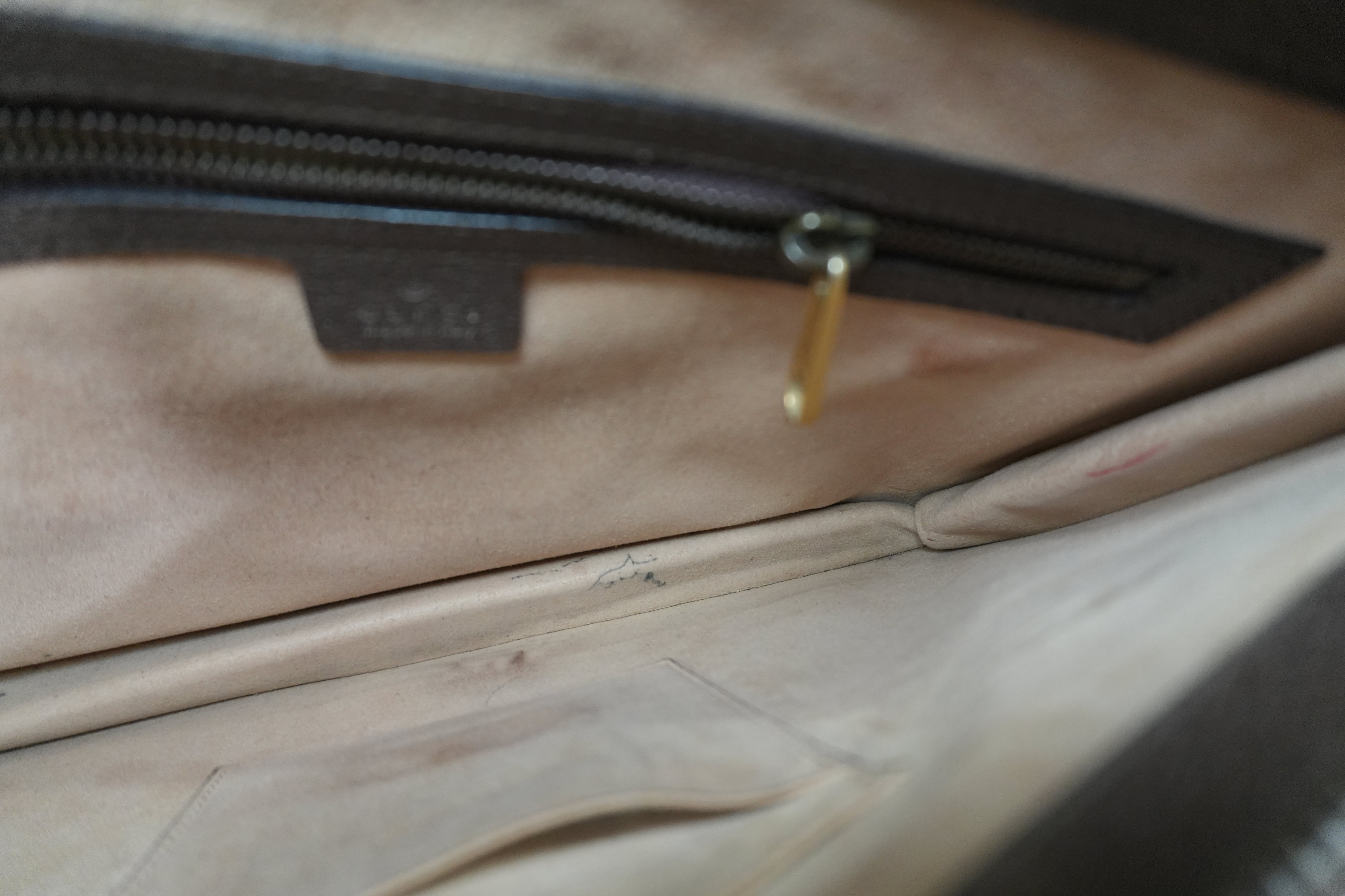 Pre-owned Gucci Ophidia Clutch Bag Brown