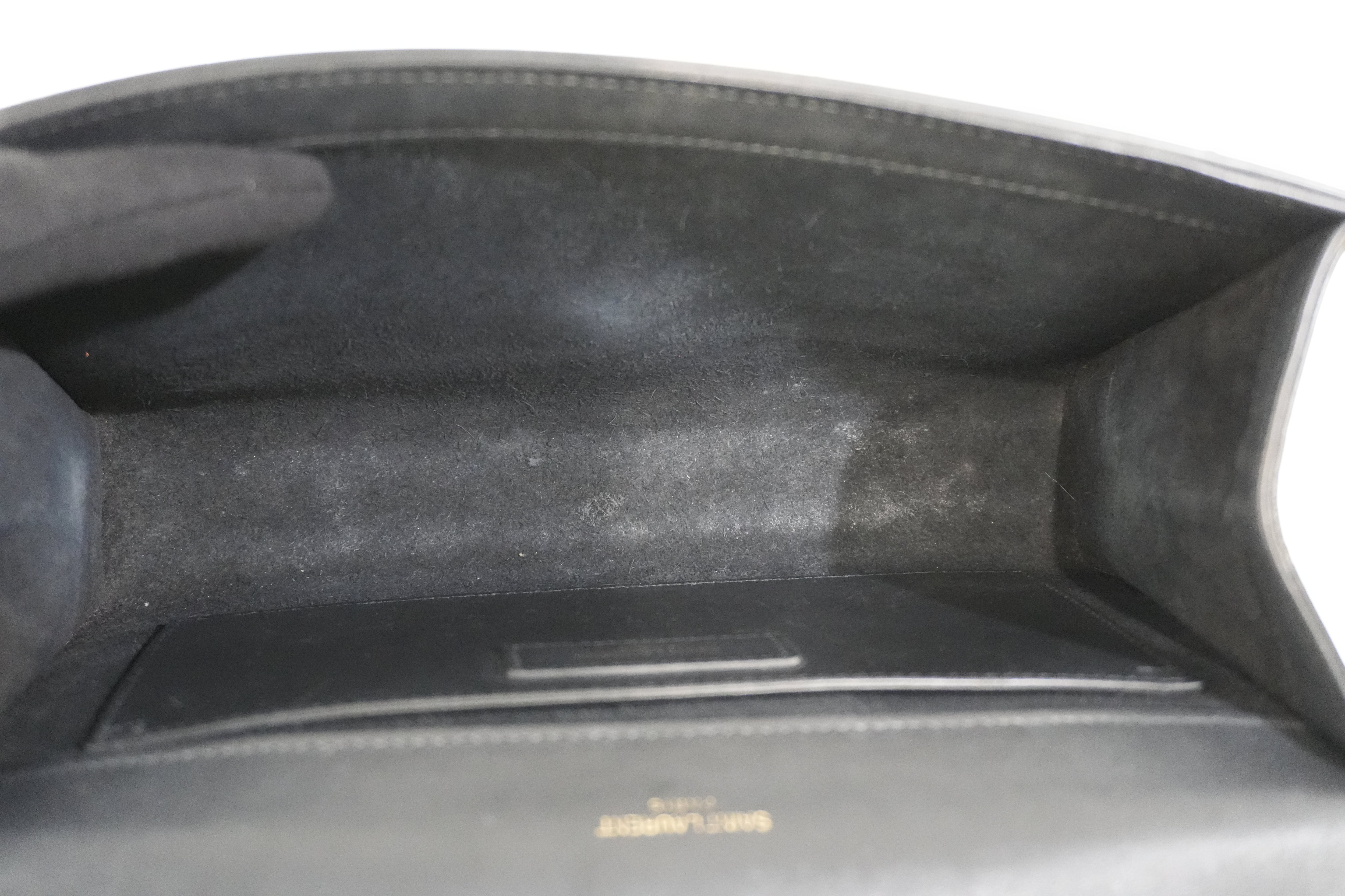 Pre-Owned Yves Saint Laurent Chain Crossbody Bag Black