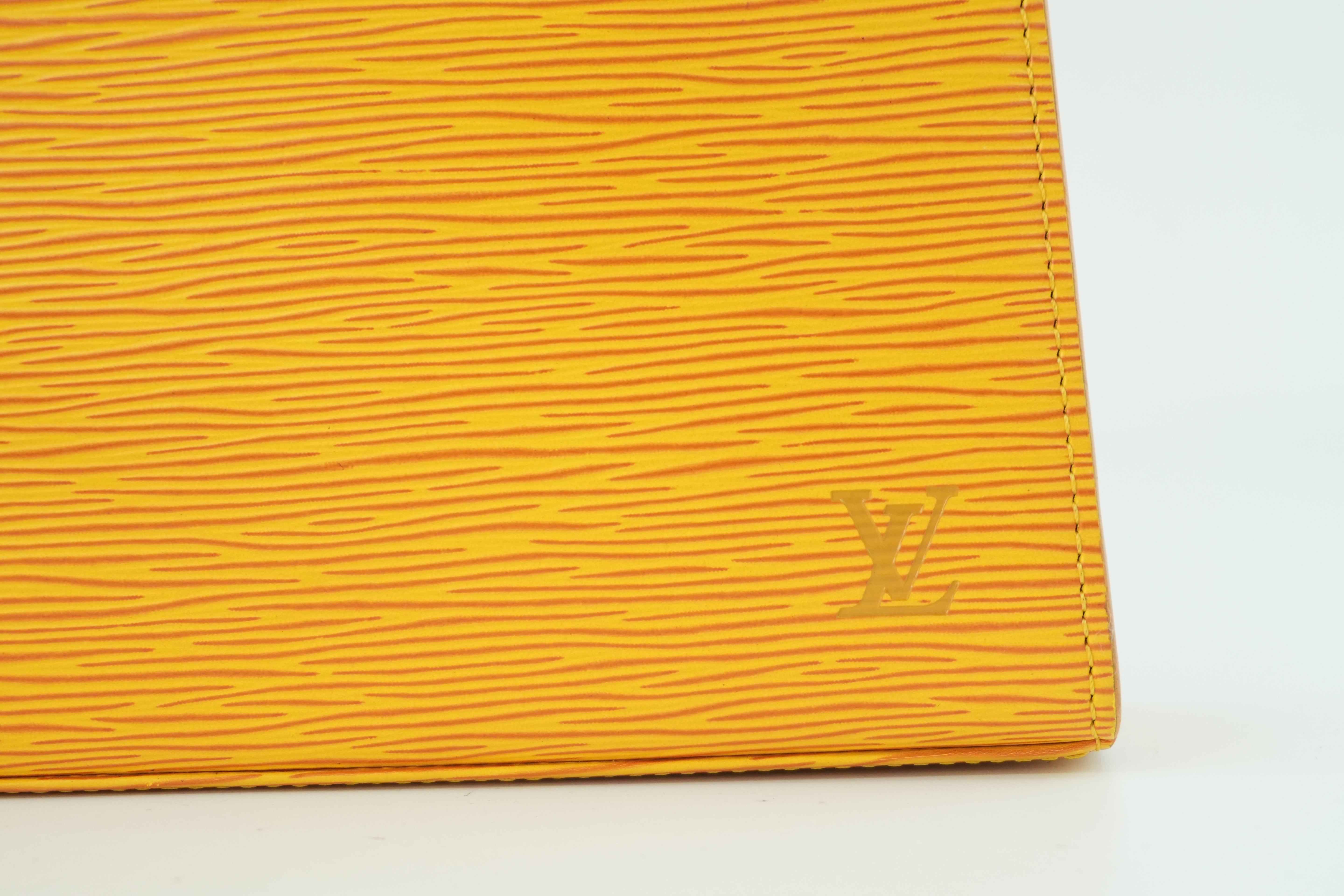 Pre-owned Louis Vuitton Epi Malesherbe Handbag Yellow