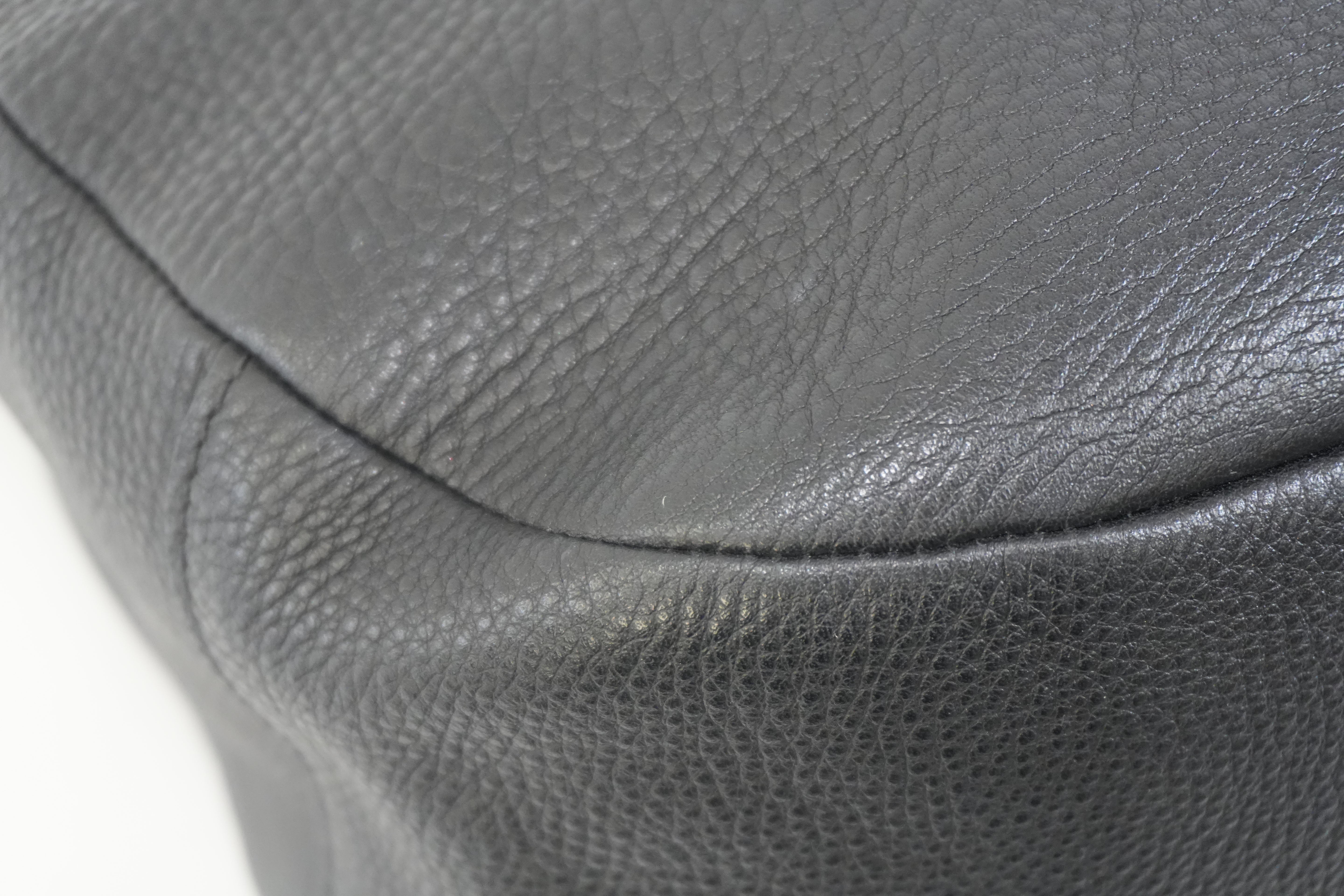 Pre-owned Prada Hobo Shoulder Bag Daino Black