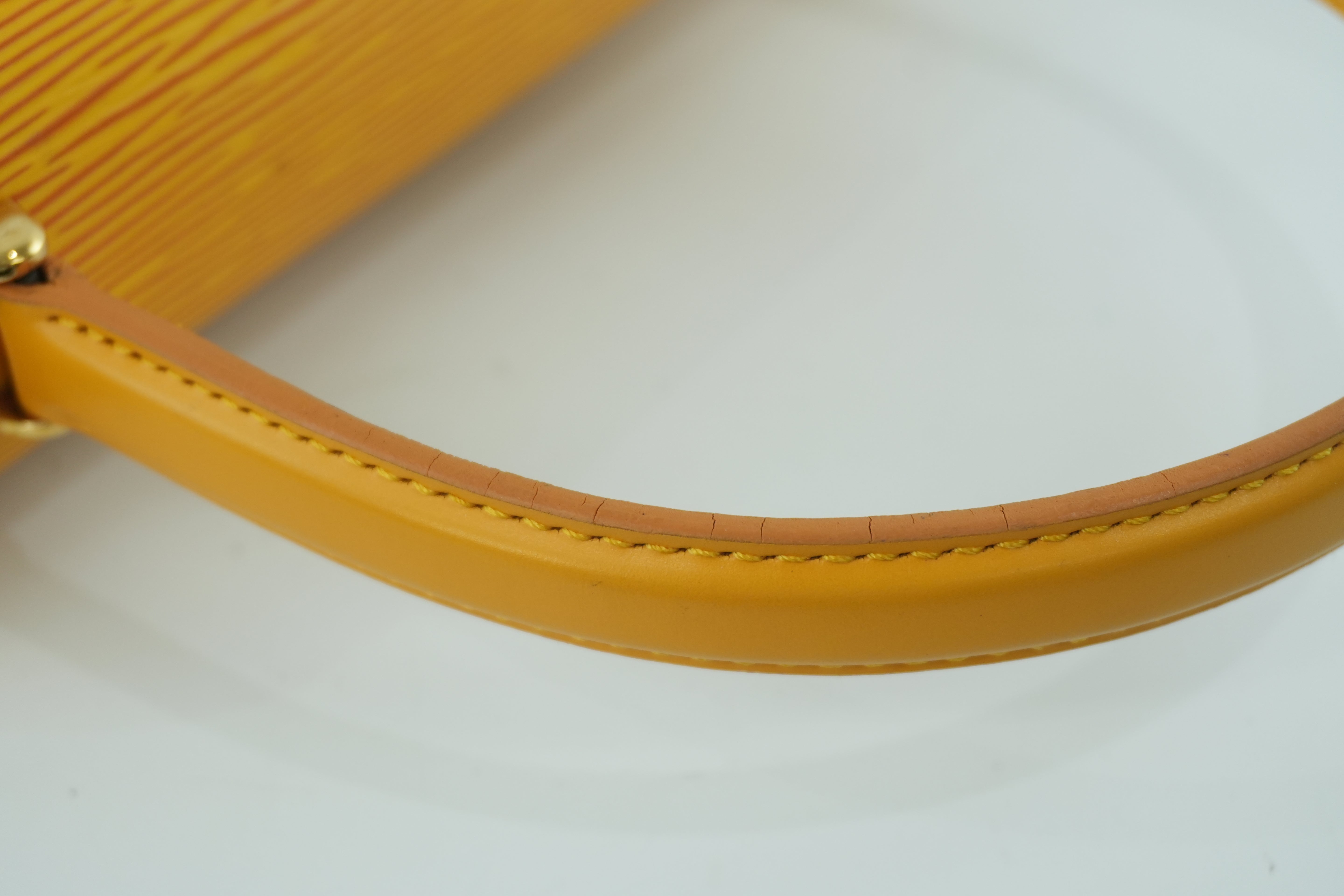 Pre-owned Louis Vuitton Epi Malesherbe Handbag Yellow