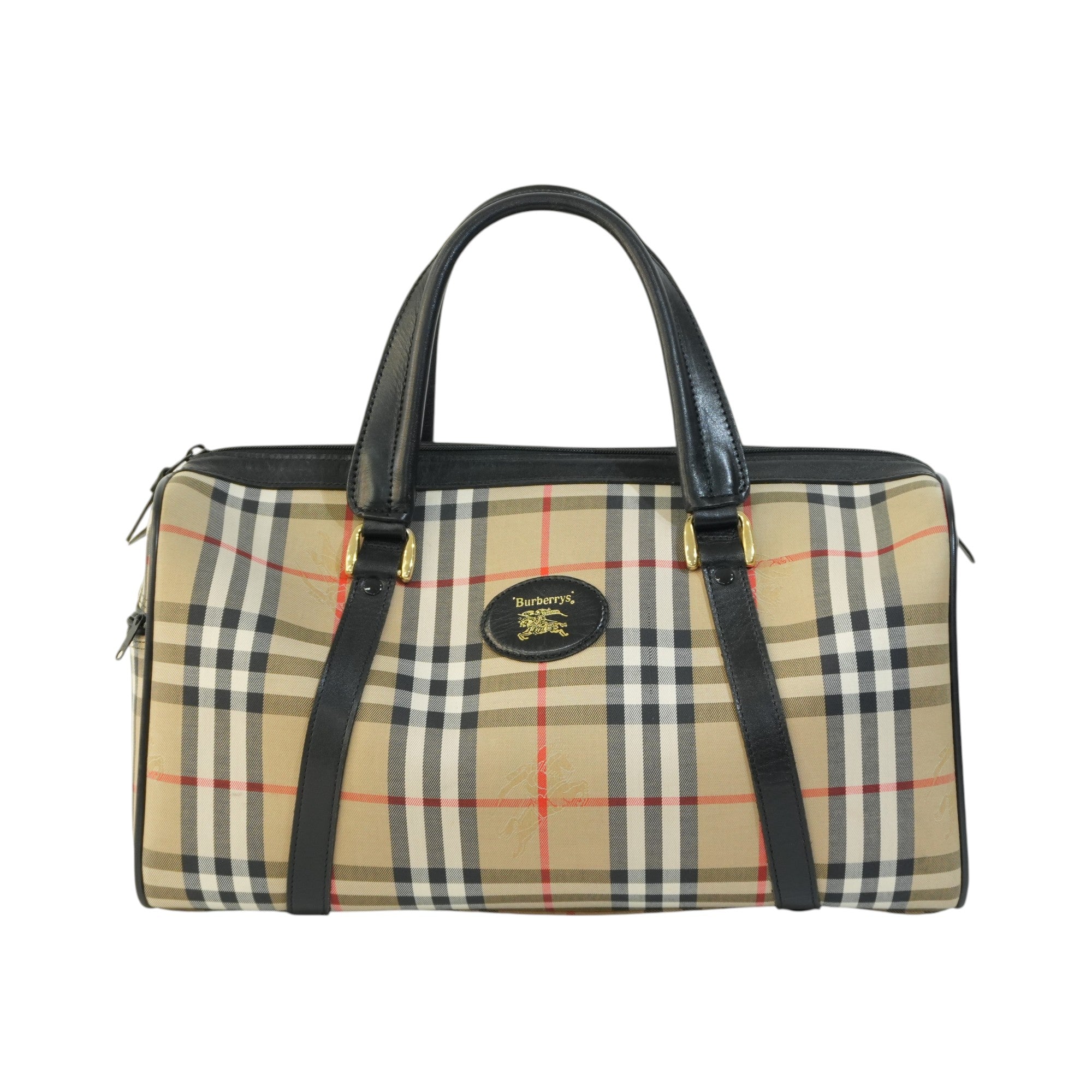 Pre-owned Burberry Duffle Travel Bag
