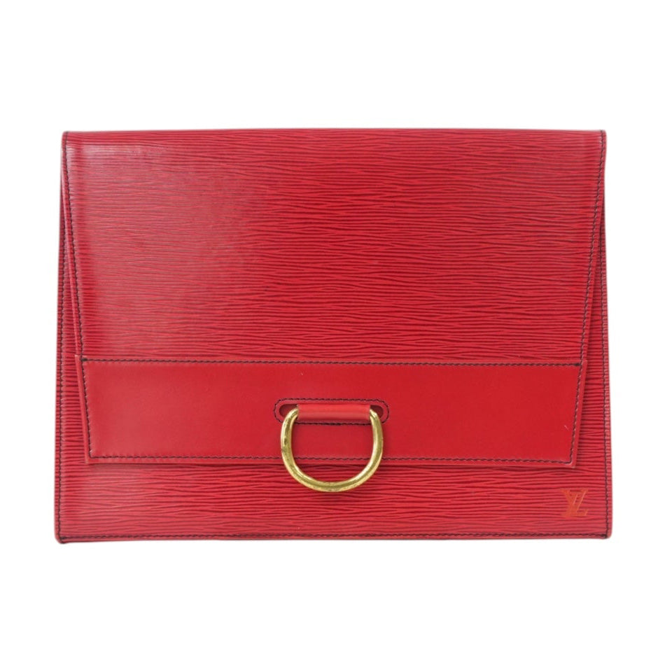 Pre-Owned Louis Vuitton EPI Lena clutch red