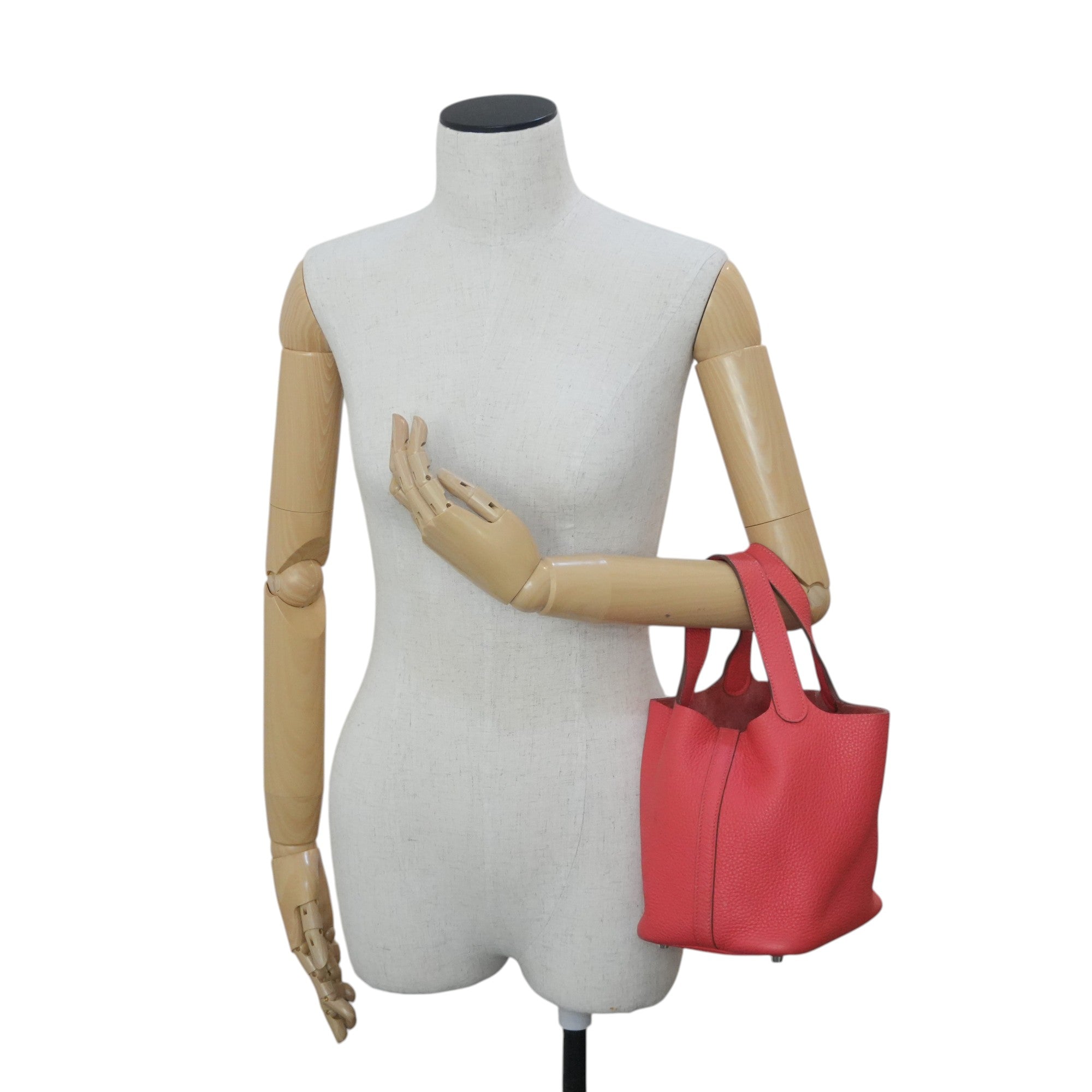 Pre-owned Hermes Picotin PM Red Year 2012