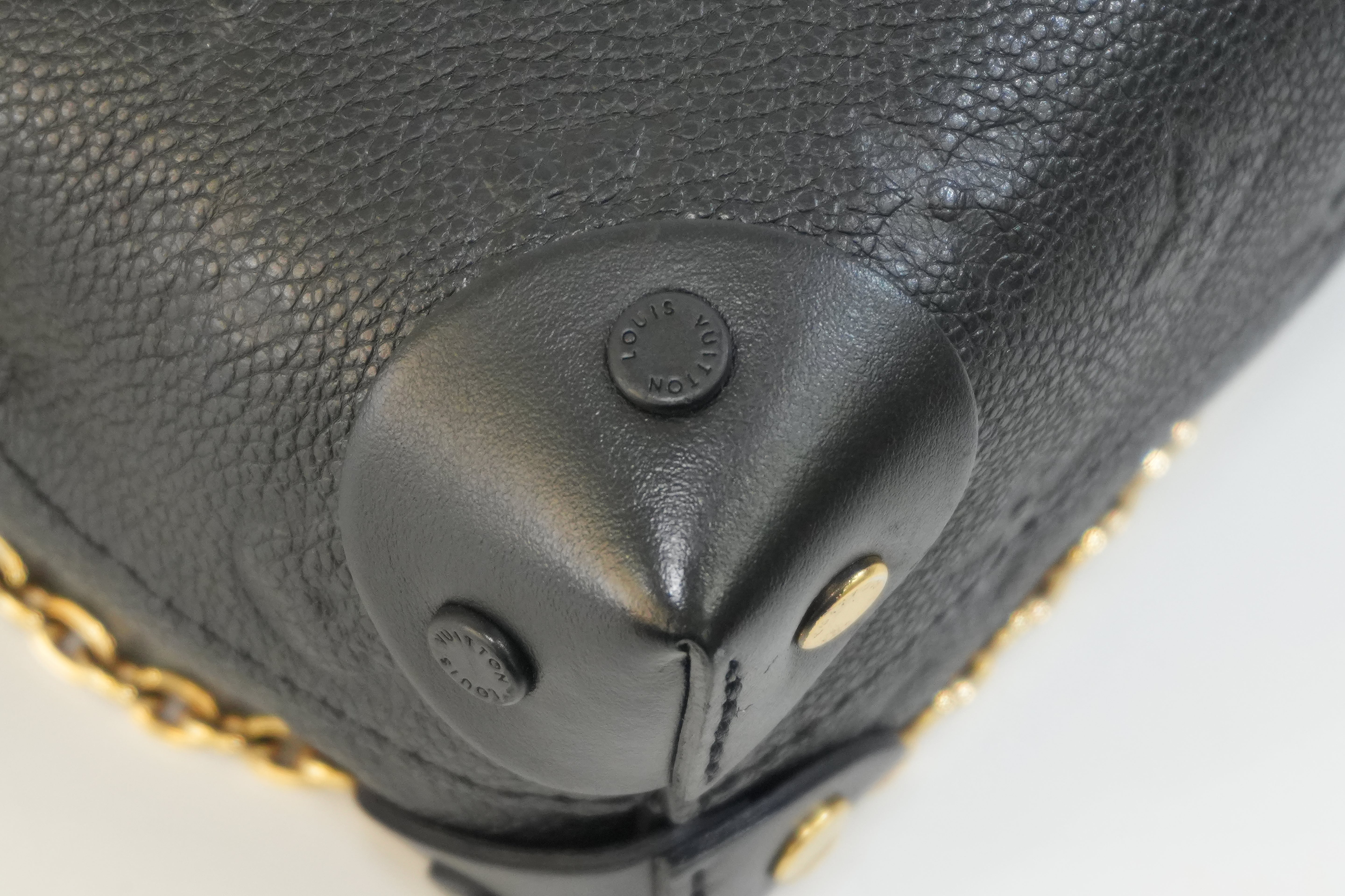 Pre-owned Louis Vuitton Empriente Petite Malle Souple Crossbody Bag Black