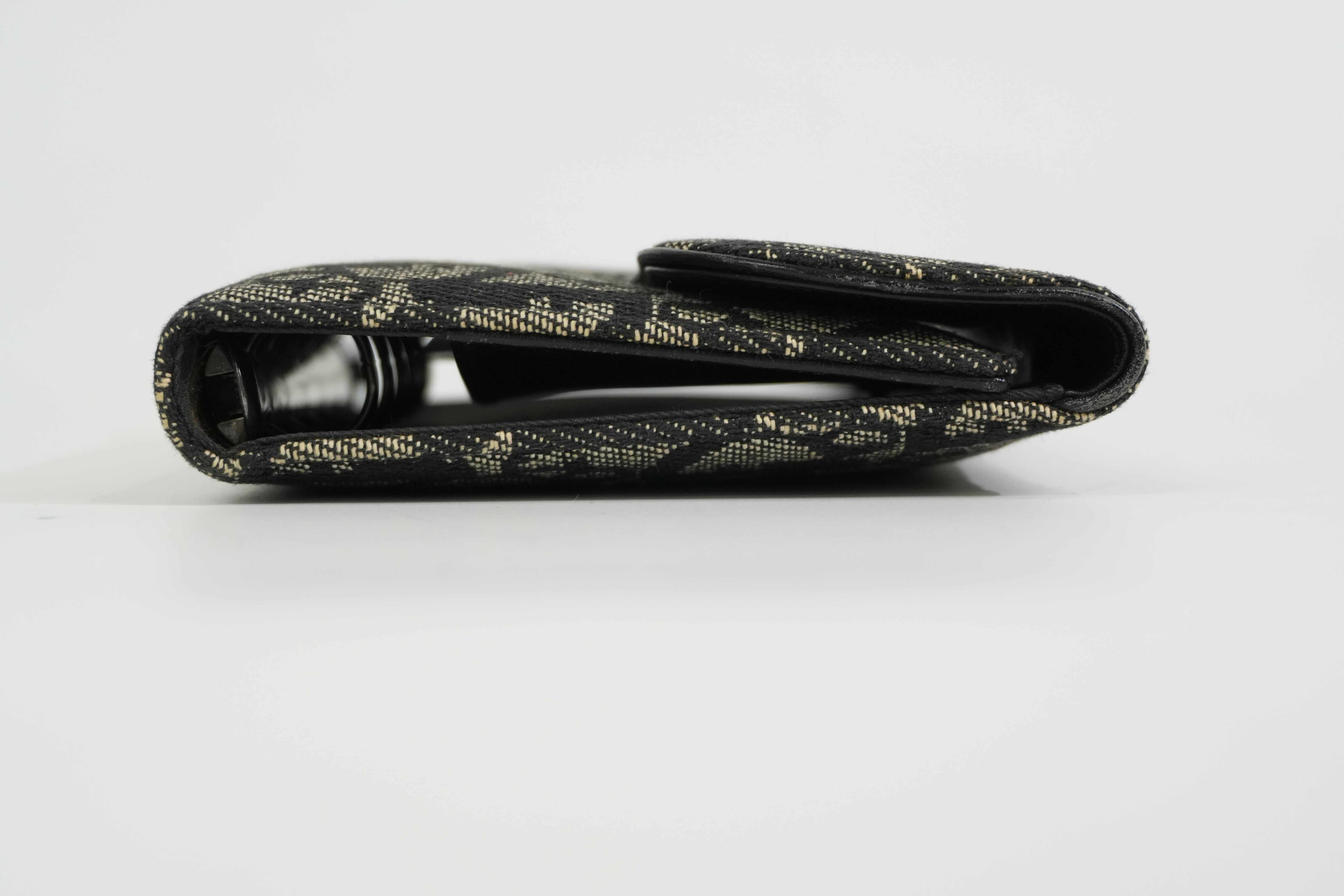 Pre-owned Christian Dior Oblique Trotter Organizer Black