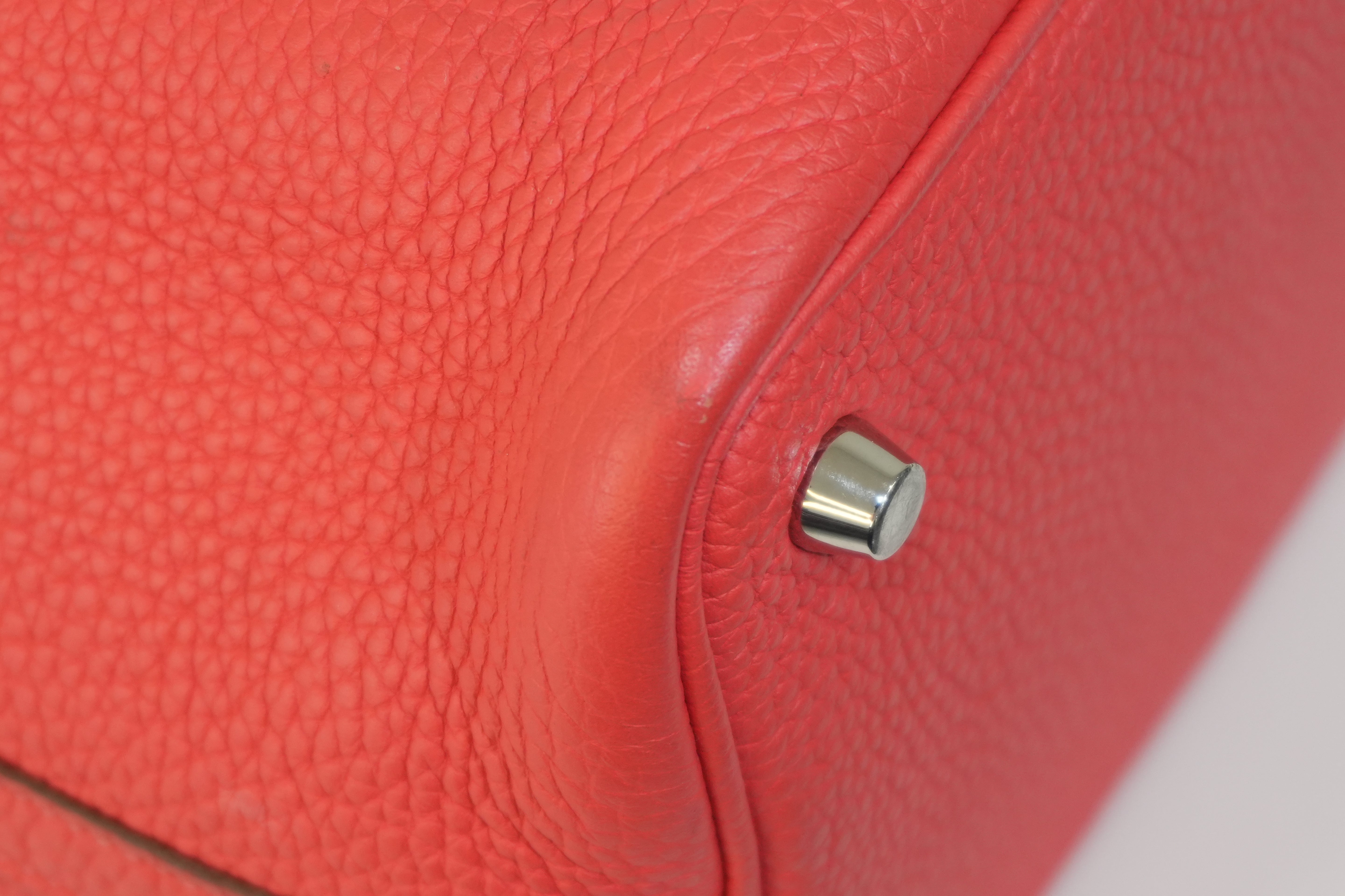 Pre-owned Hermes Picotin PM Red Year 2012